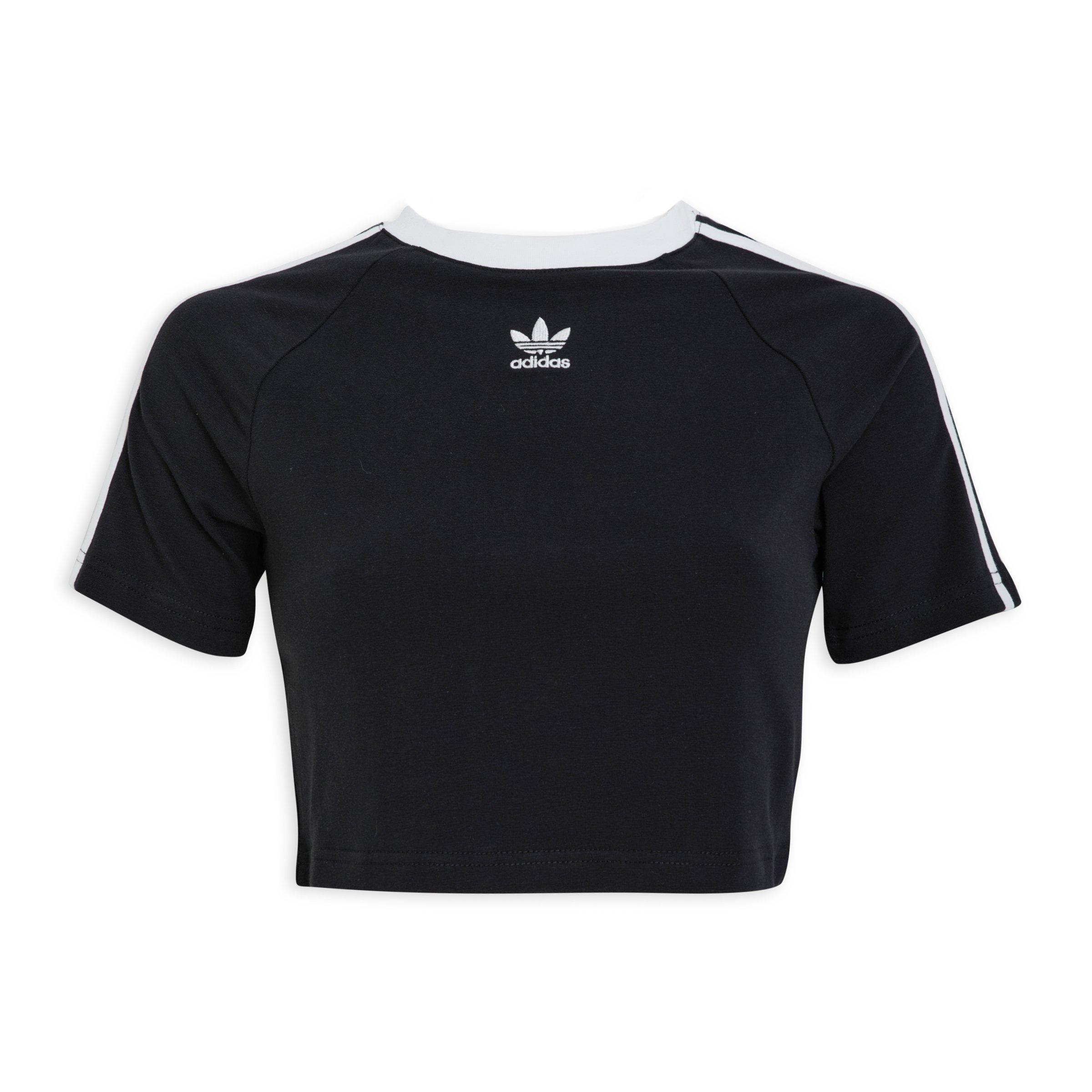 Black 3-Stripes Baby Tee (3210711) | Adidas