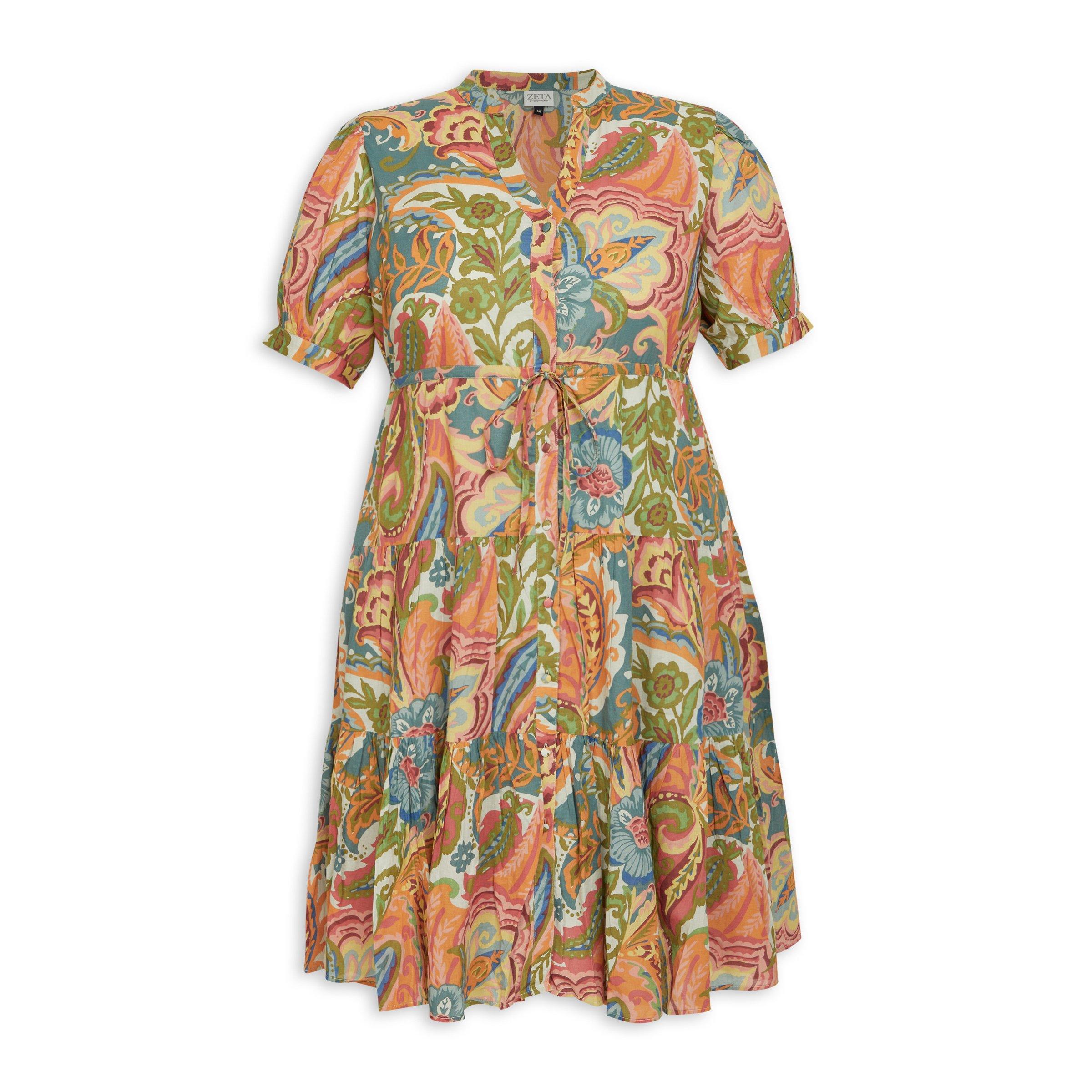 Floral Print Plus Size Tiered Dress (3211519) | Zeta