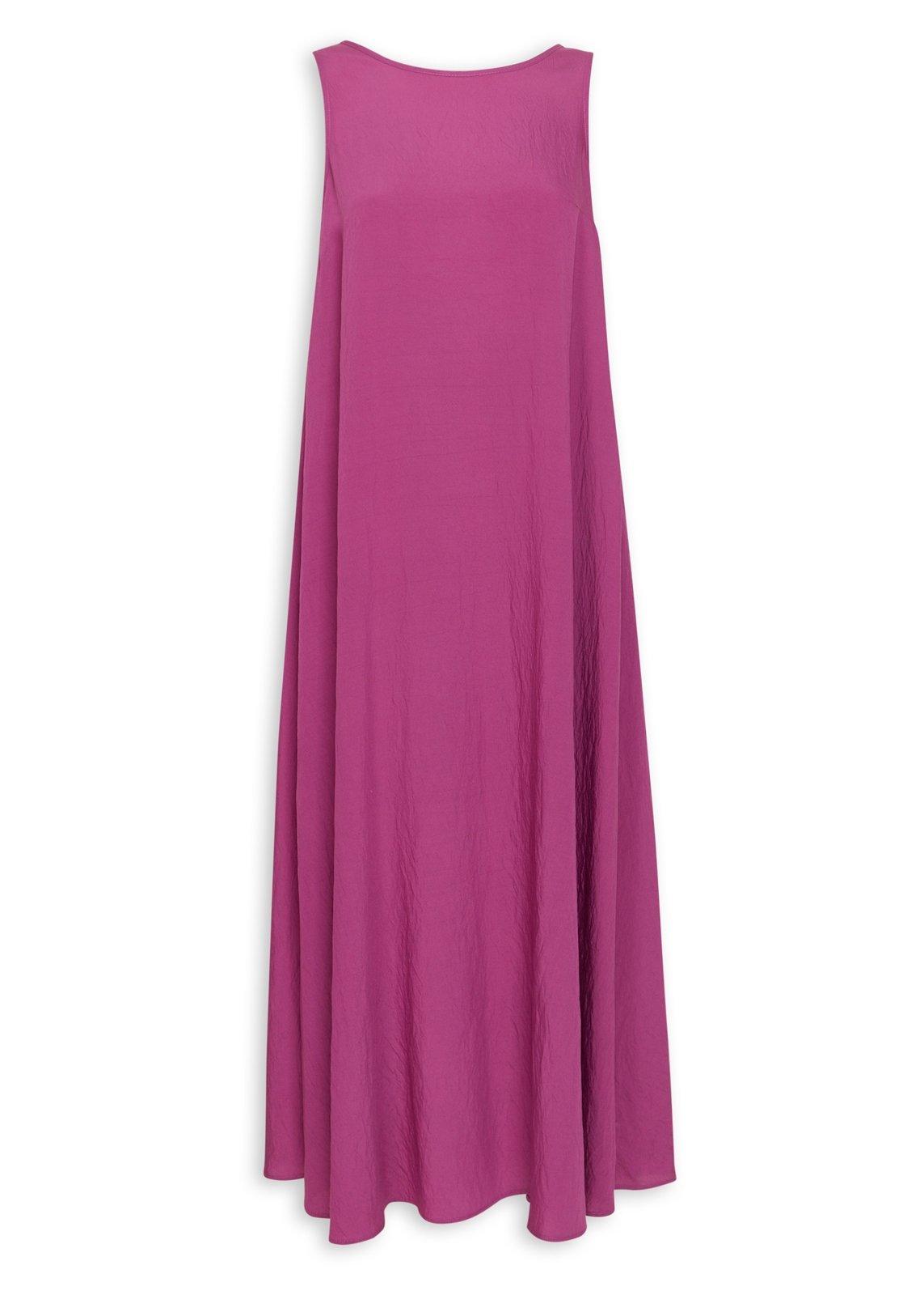 Magenta Pink Trapeze Dress (3211795) | Basix