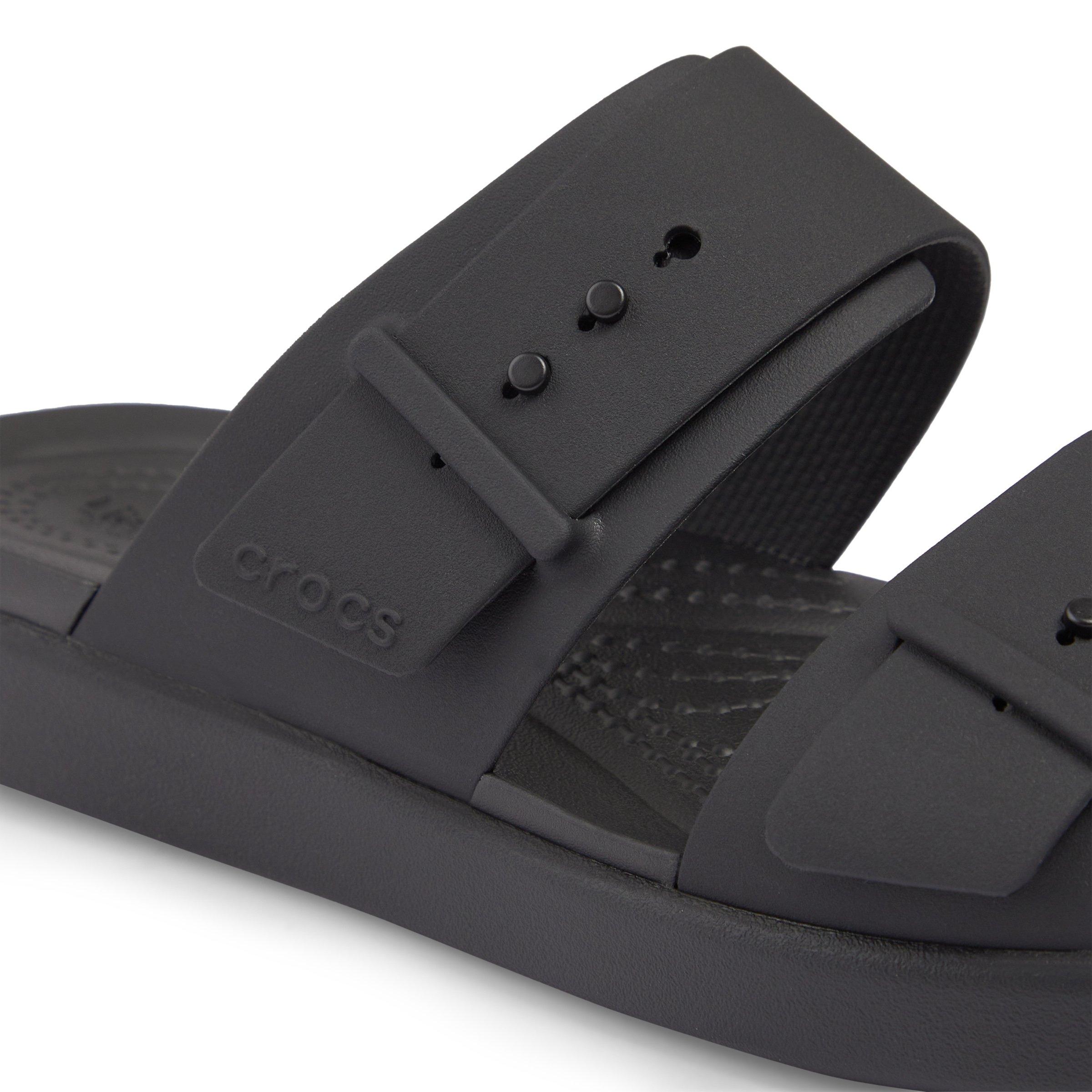Black Brooklyn Buckle Low Wedge (3211827) | Crocs