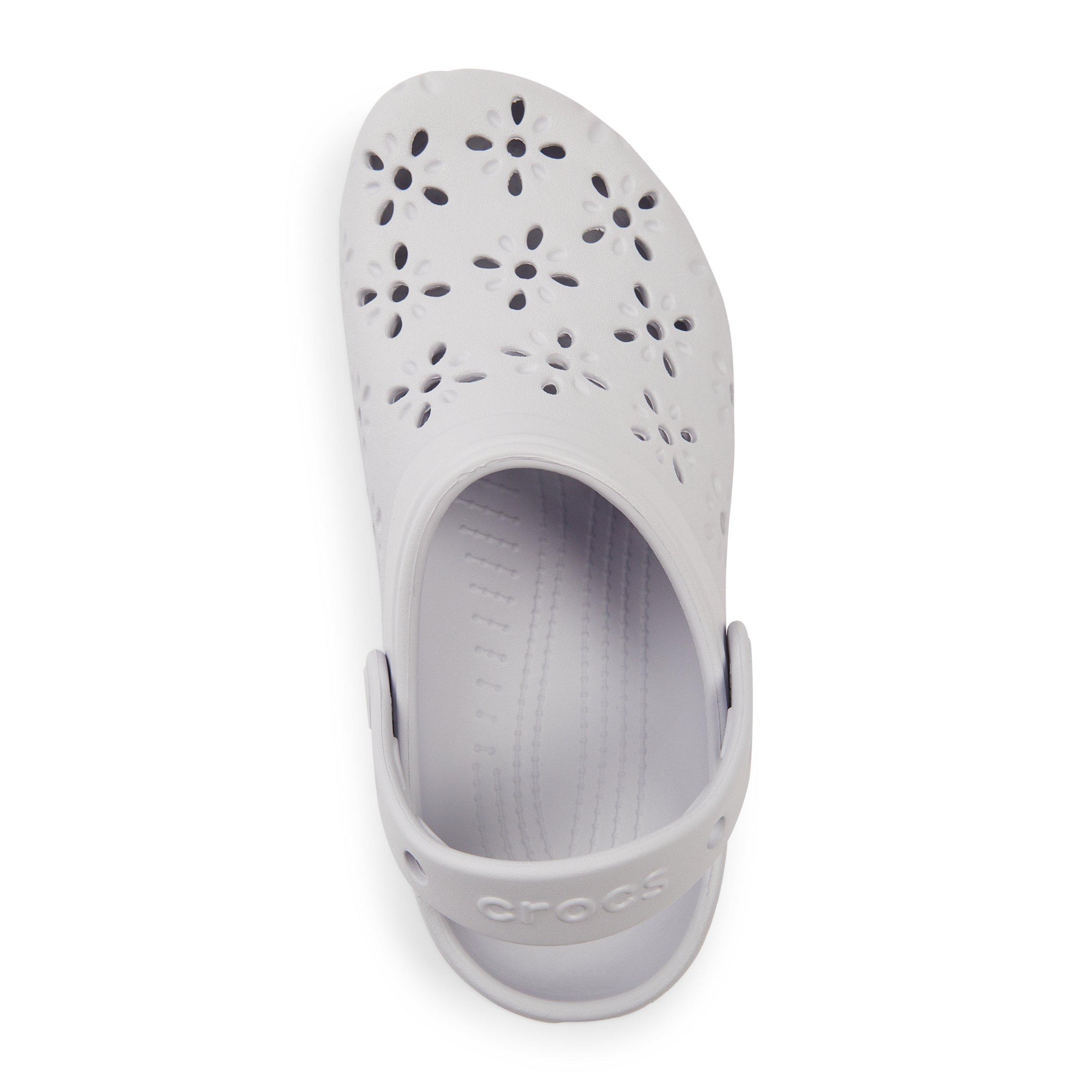 Lavender Classic Floral Cut Out Clog (3211831) | Crocs
