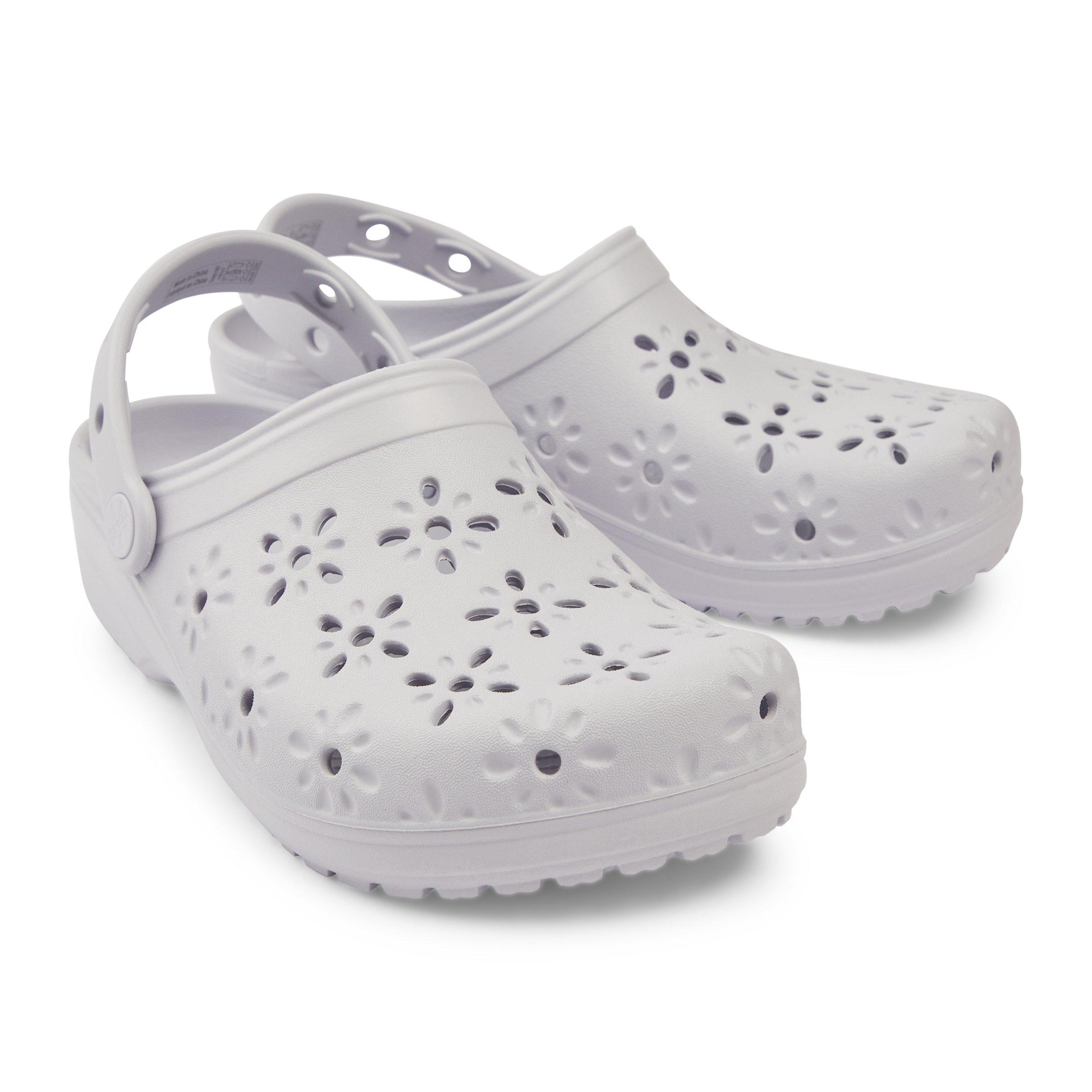 Lavender Classic Floral Cut Out Clog (3211831) | Crocs