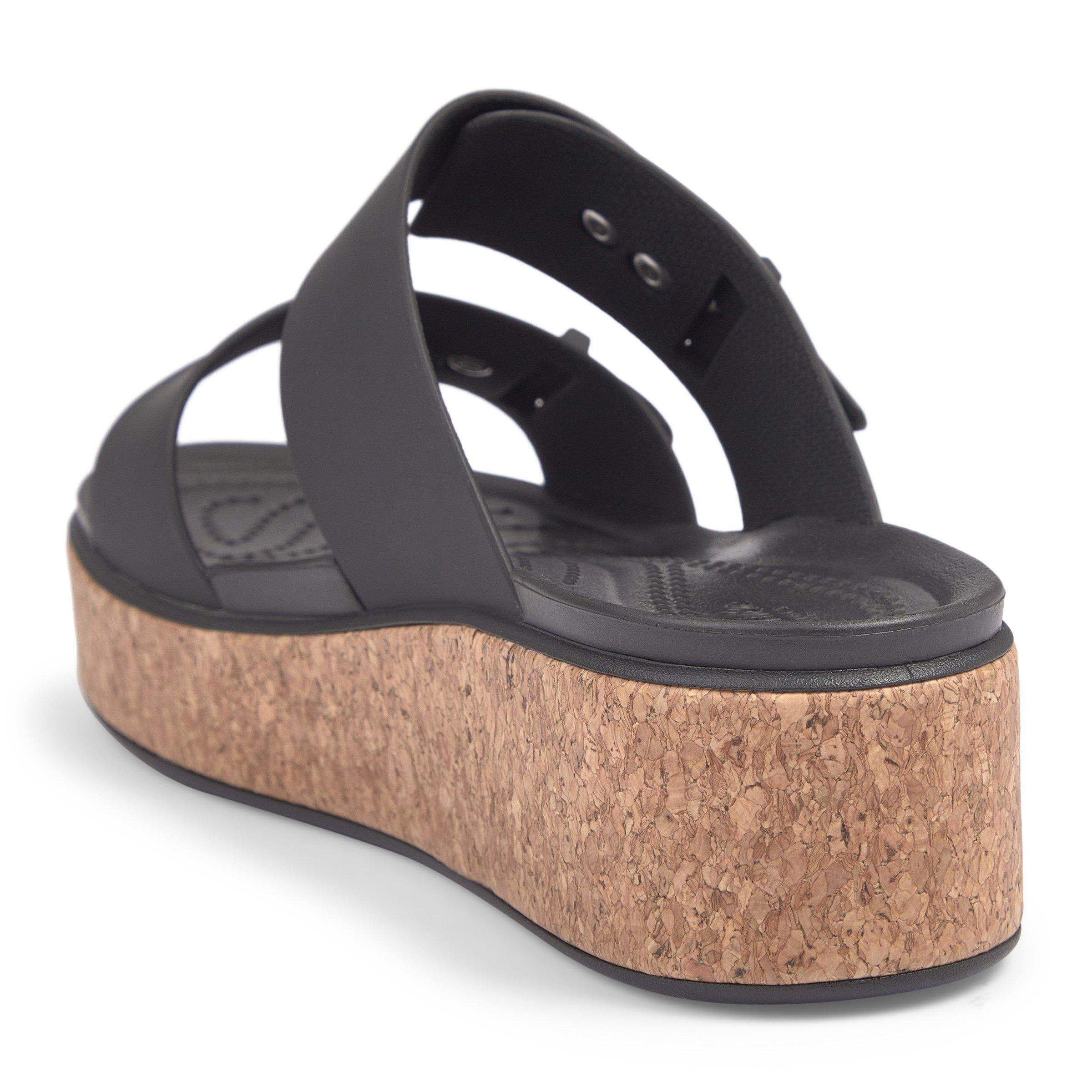 Black Brooklyn Cork Buckle Sandal (3211848) | Crocs