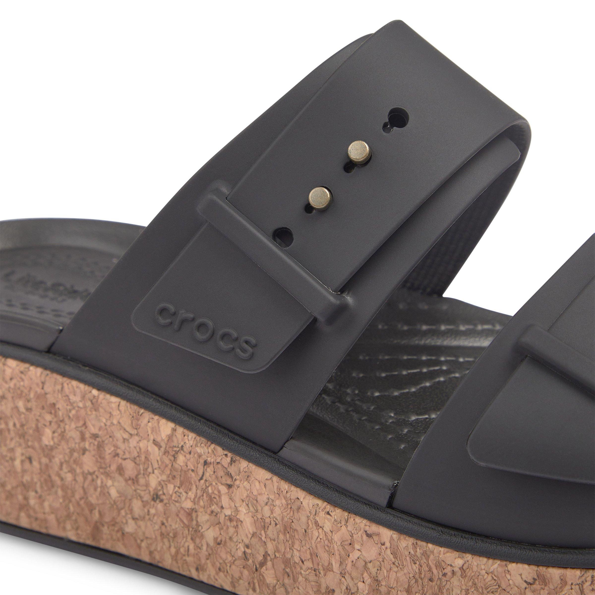 Black Brooklyn Cork Buckle Sandal (3211848) | Crocs