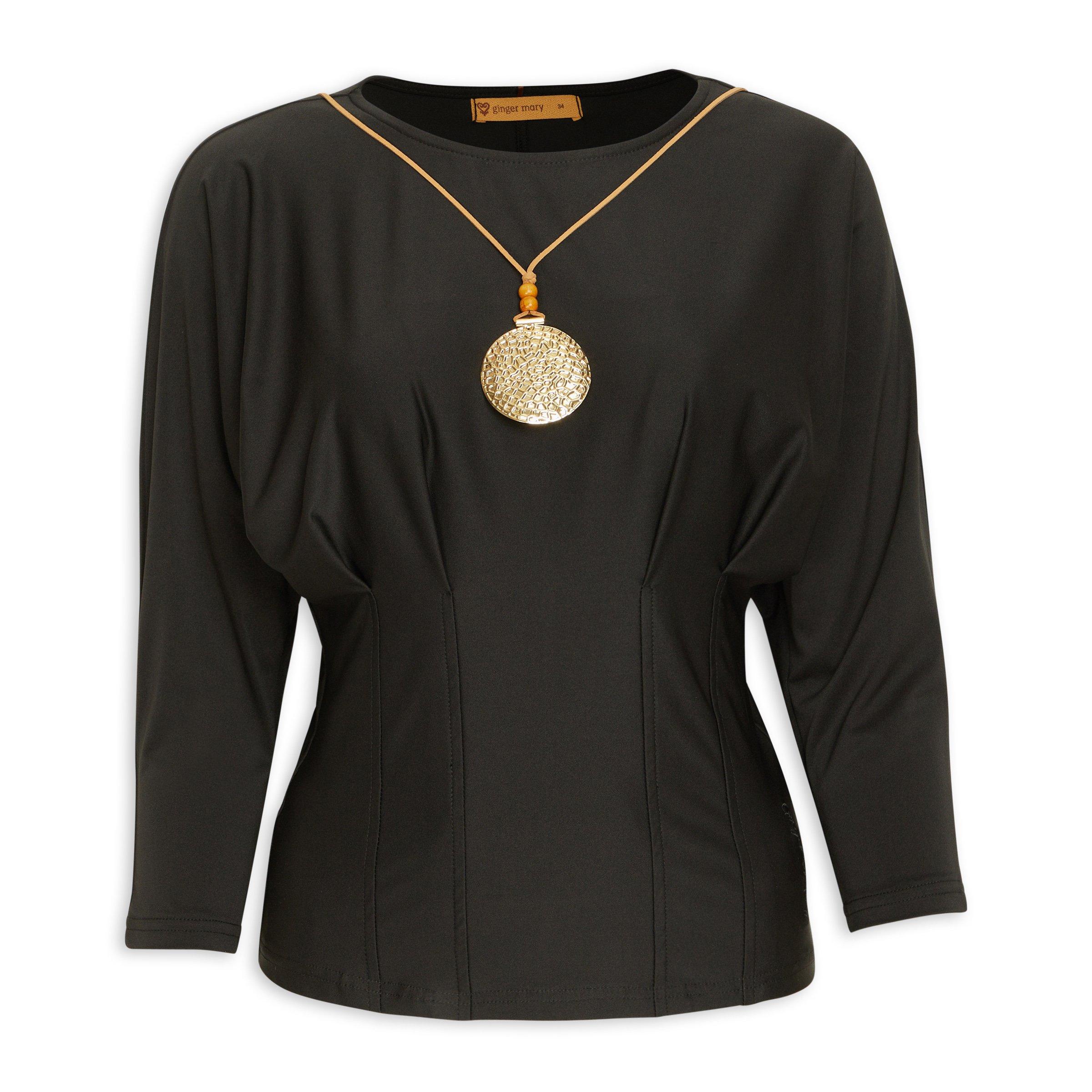 Mary logo choker tops gray andmary Mary logo tops gray andmary