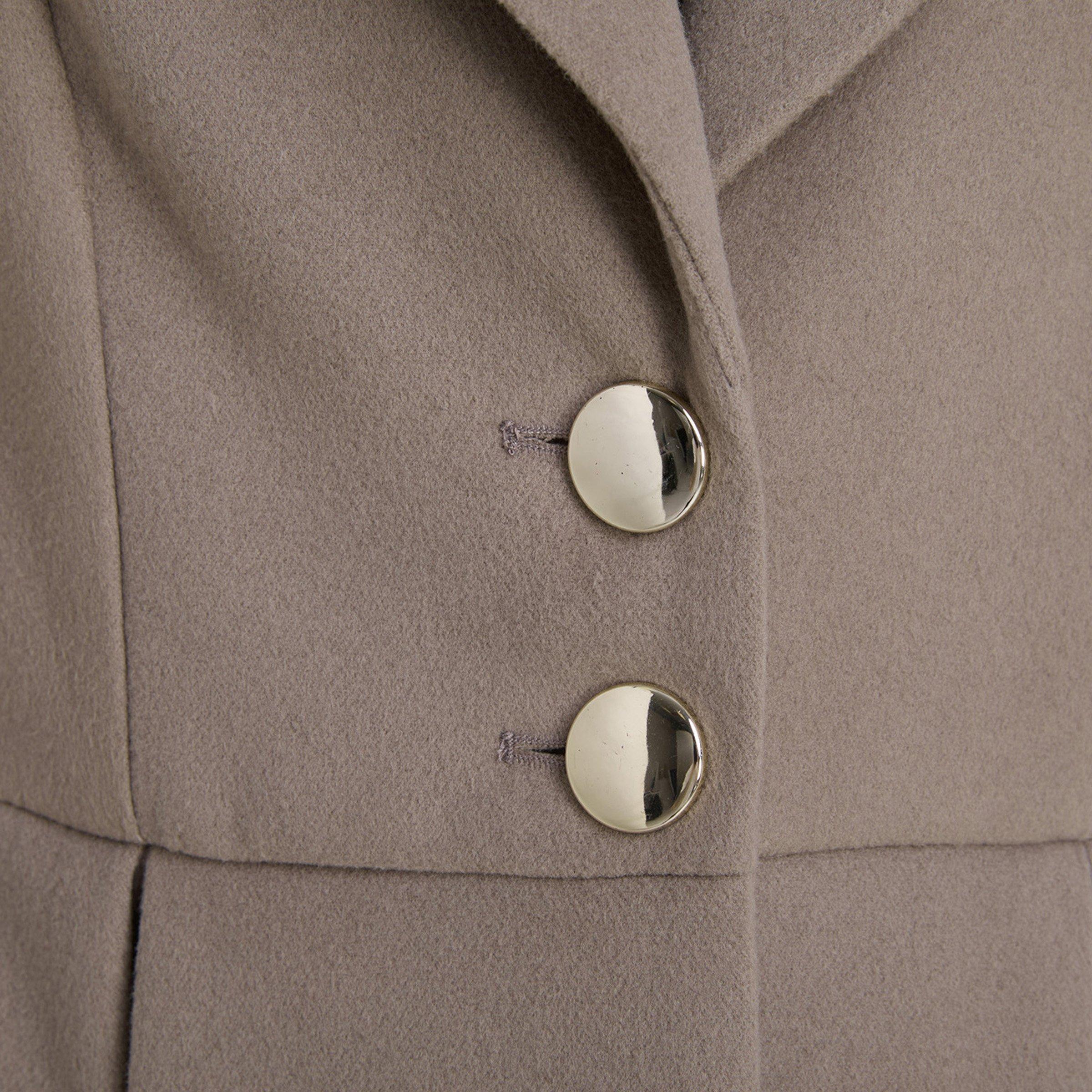 Brown Pleated Dress Coat (3212063) | Identity