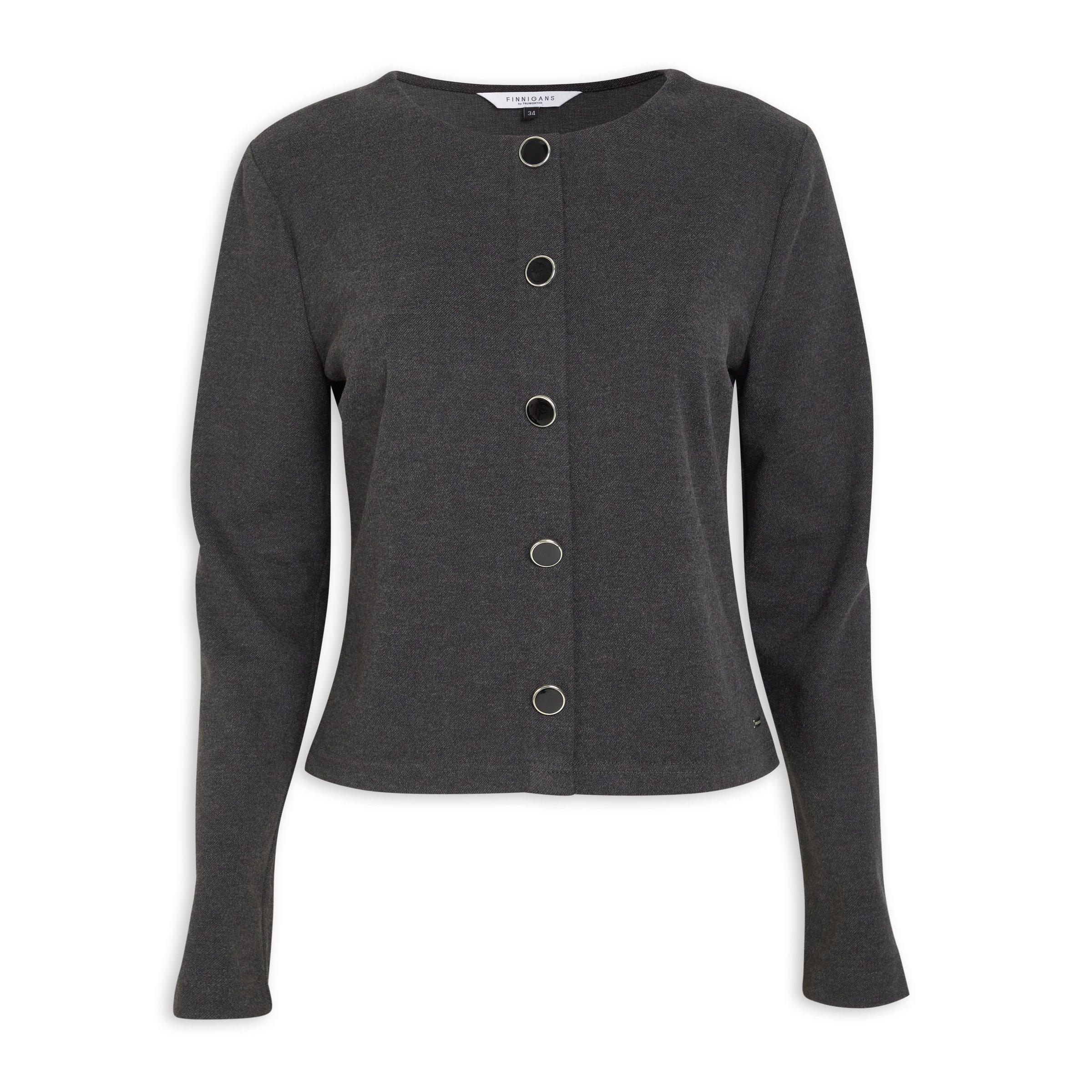 Grey Button-through Cardigan (3212140) | Finnigans