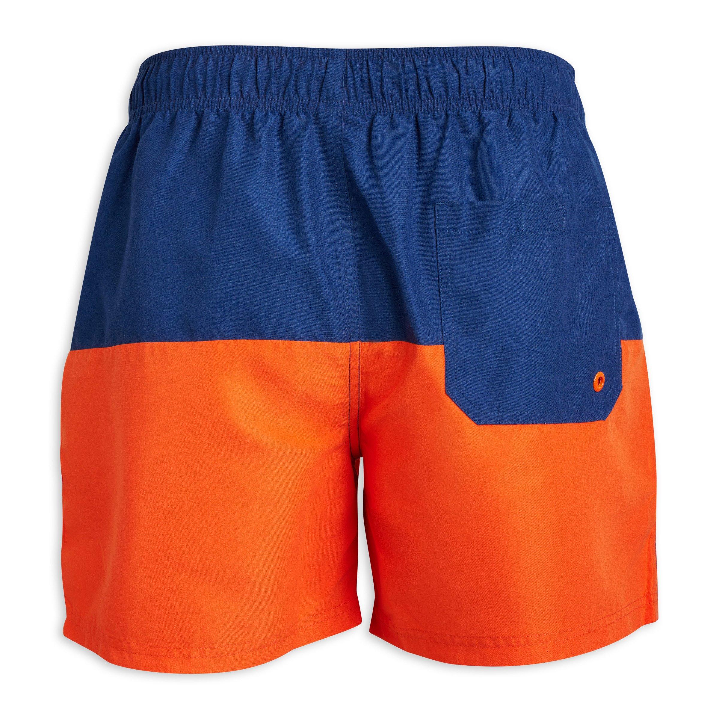 Orange And Navy Swim Shorts (3212152) | Identity X Sync