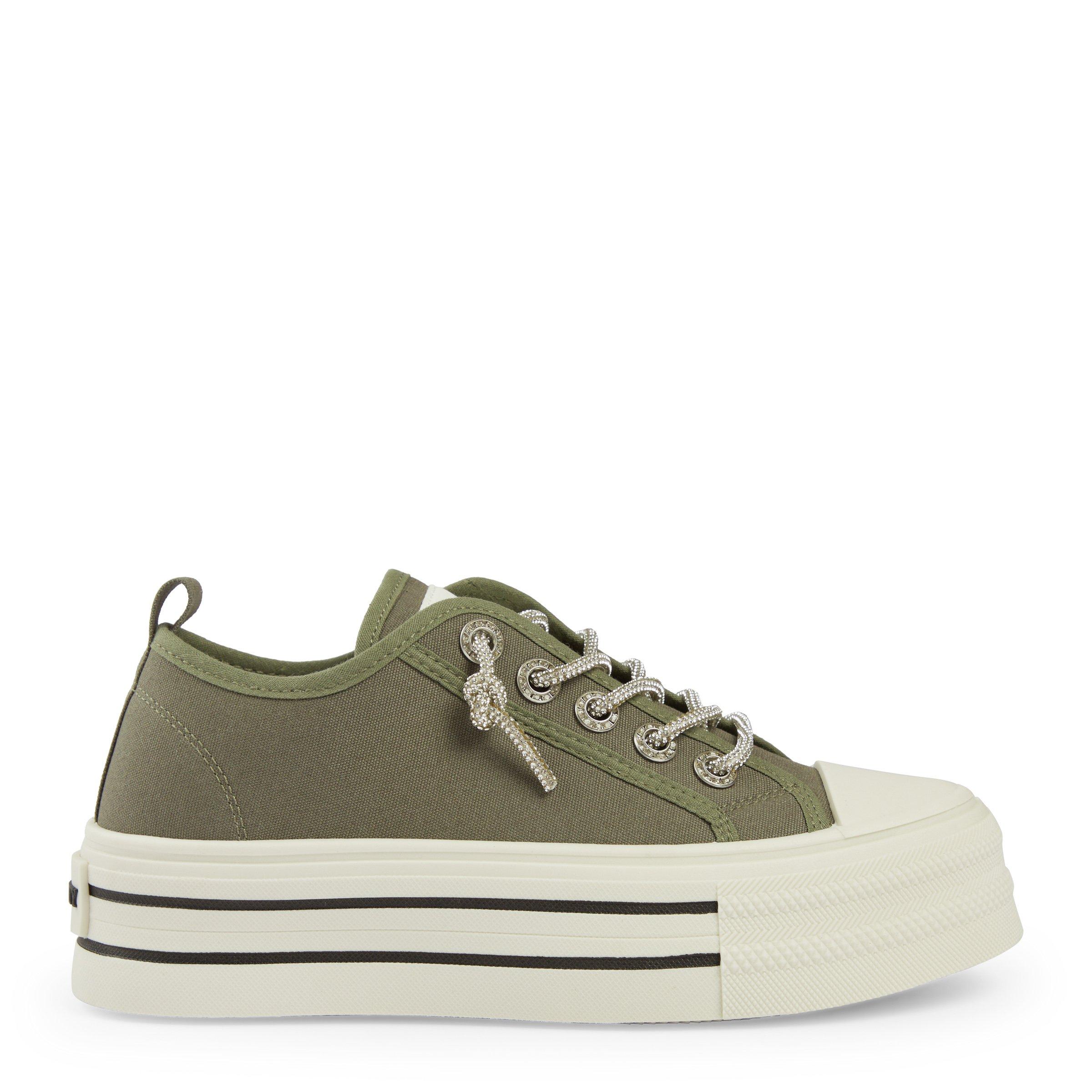 Khaki Green Platform Sneakers (3212633) | Identity