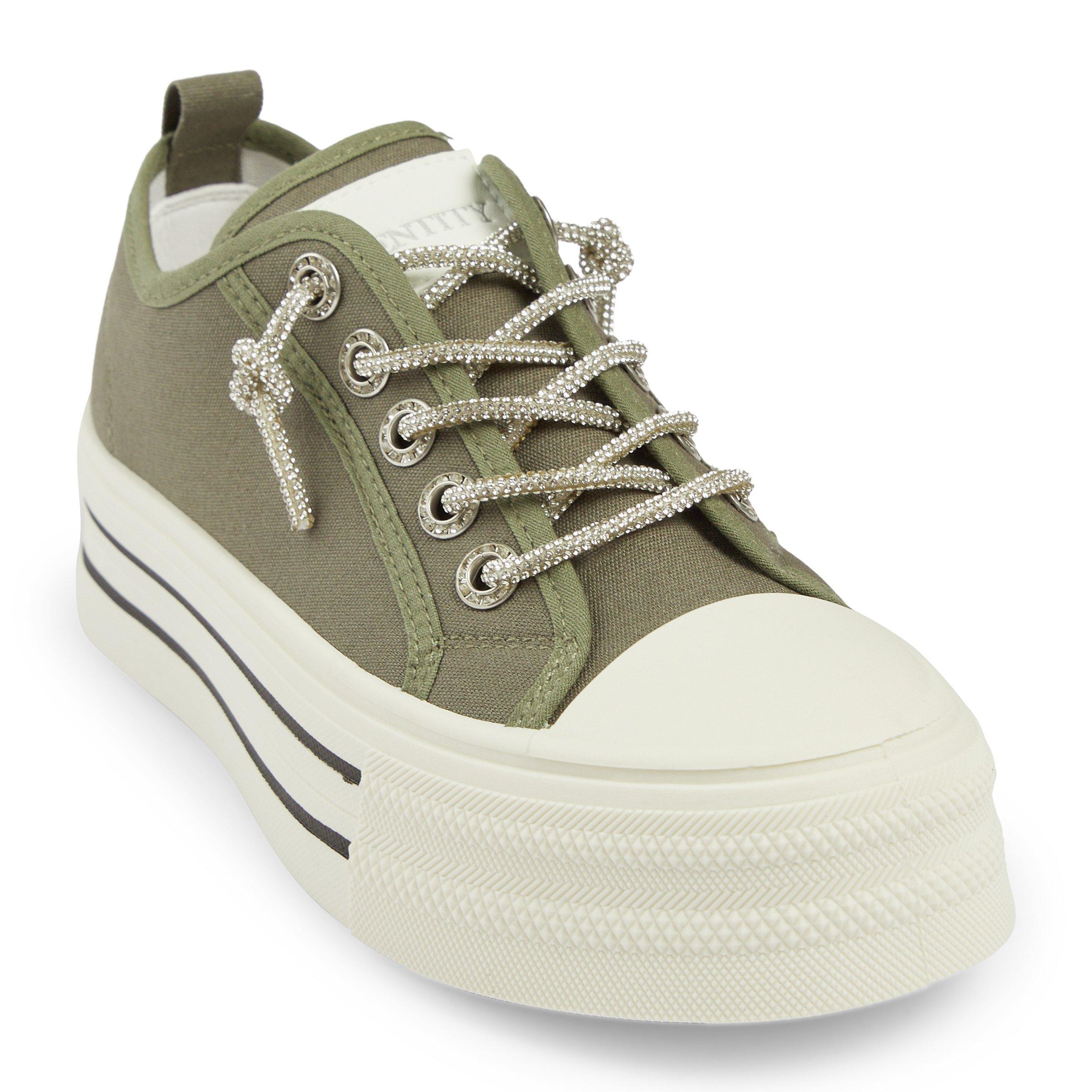 Khaki Green Platform Sneakers (3212633) | Identity
