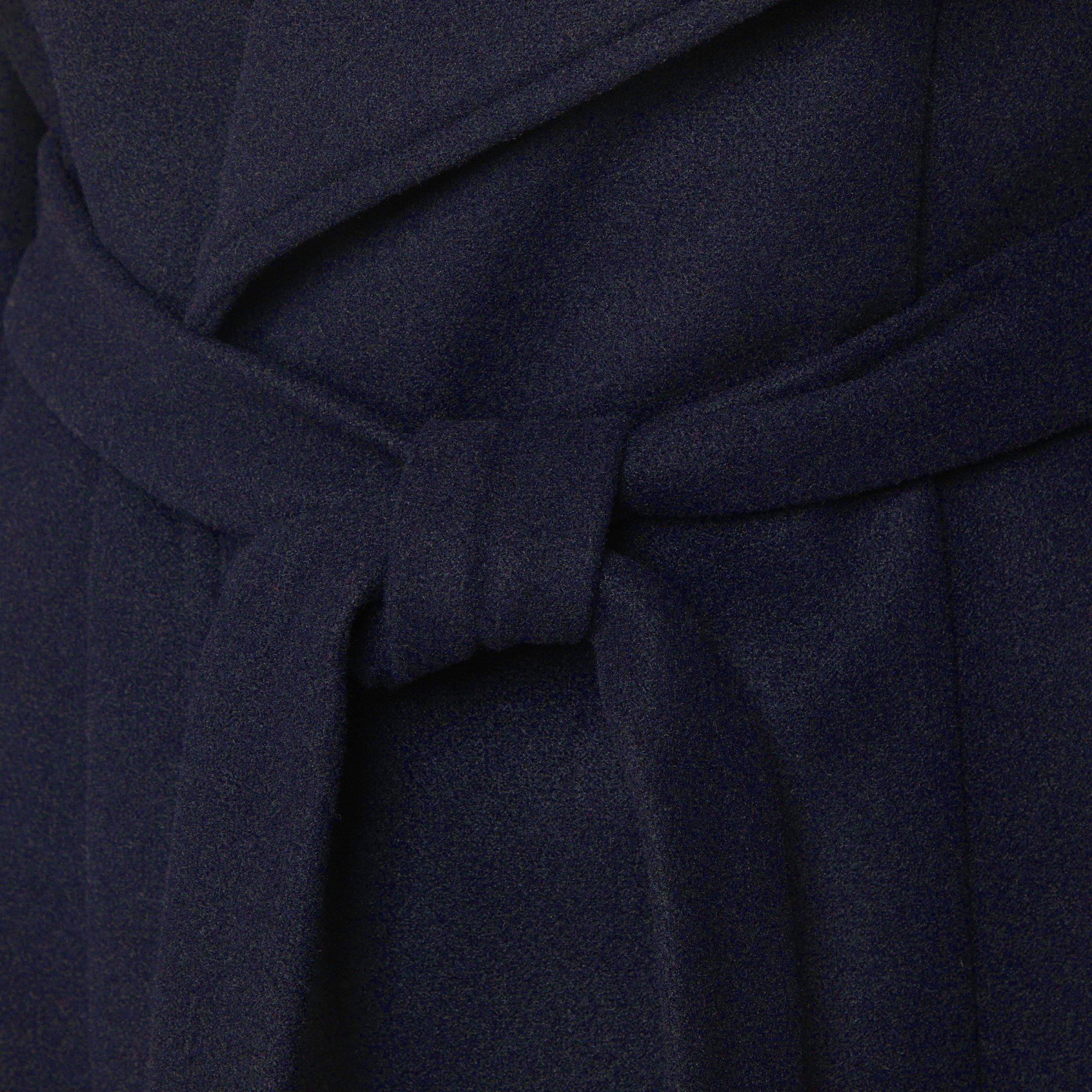 Navy Coat with Tie Belt (3212758) | Identity