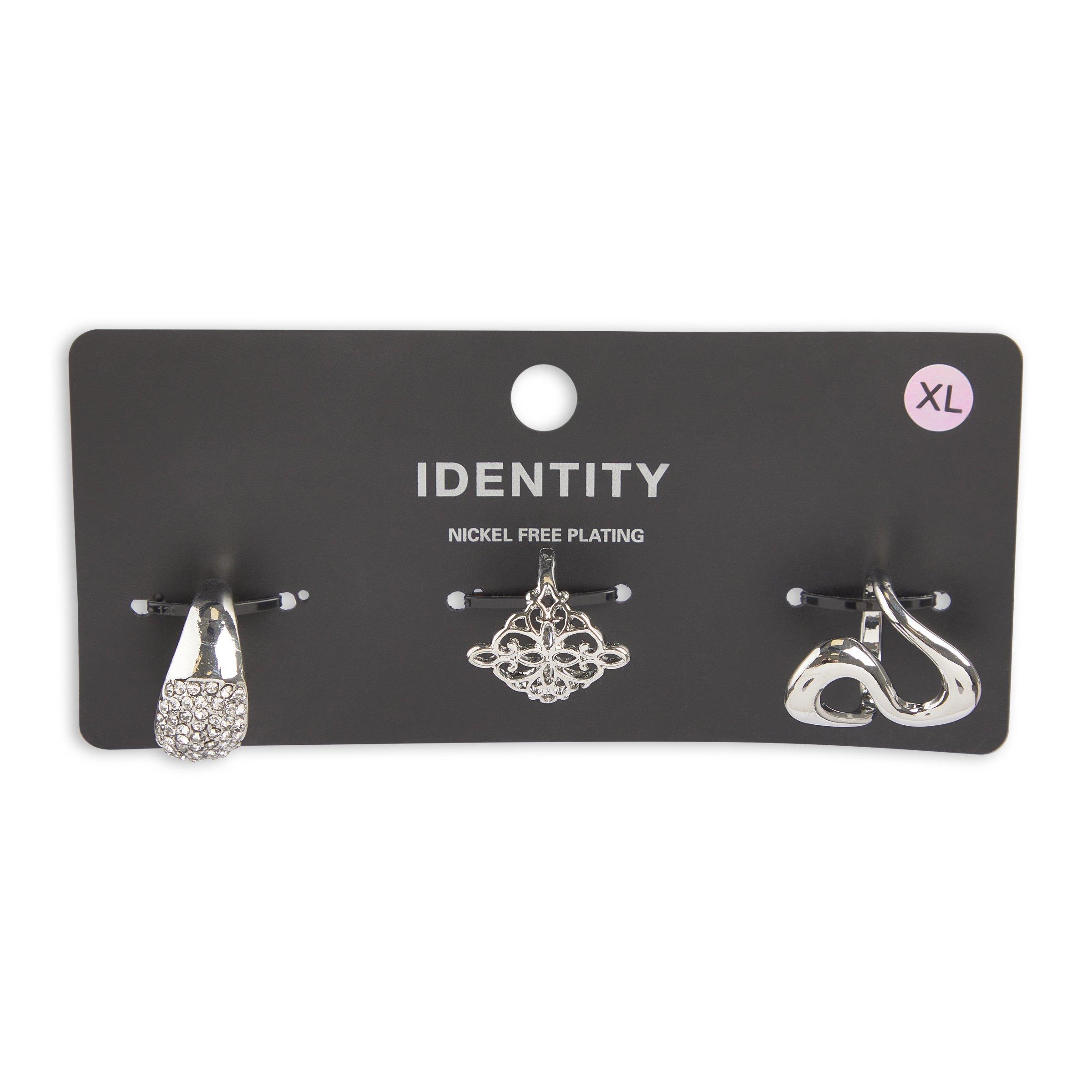 3-pack Silver Rings Set (3213039) | Identity