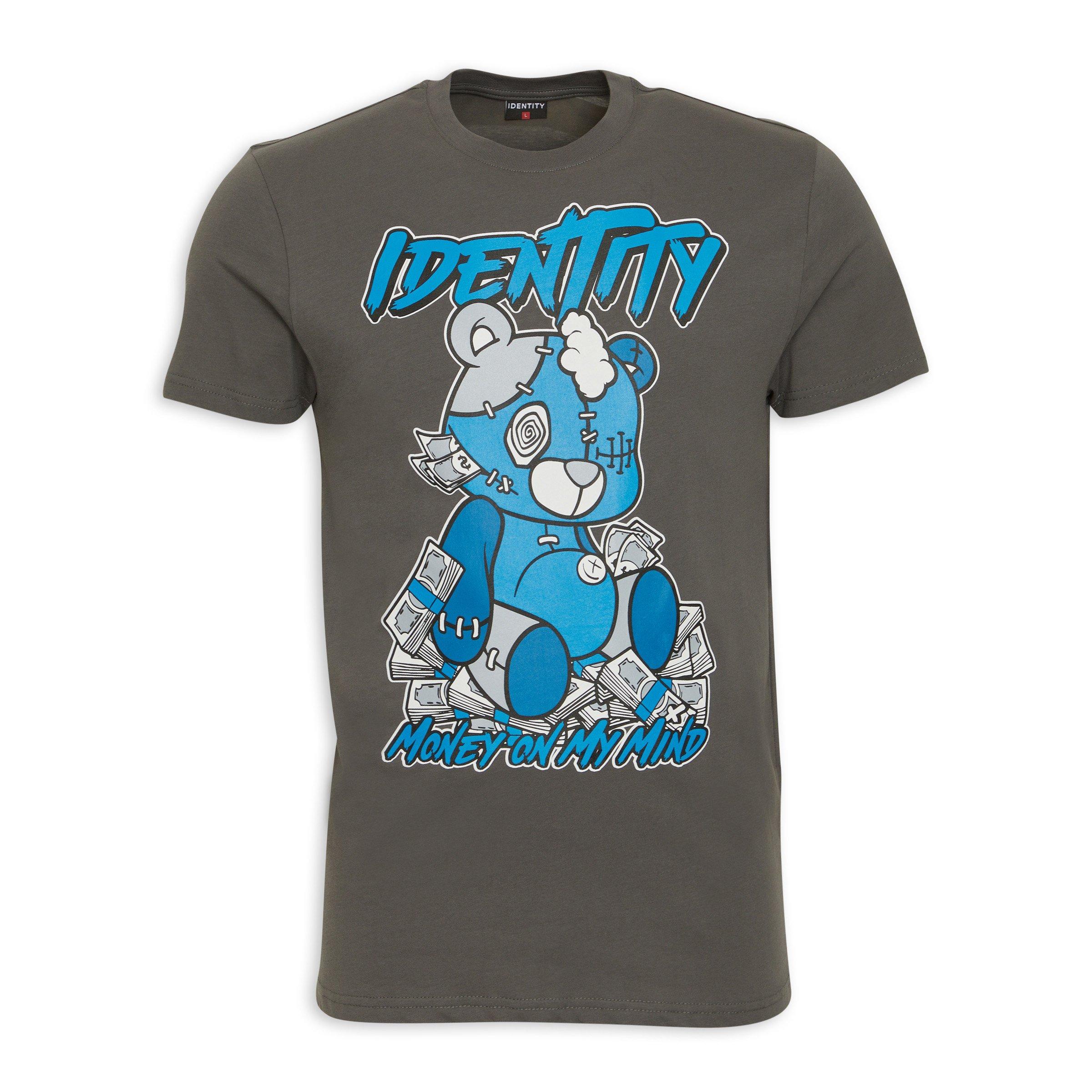 Charcoal Grey Graphic T-shirt (3213348) | Identity