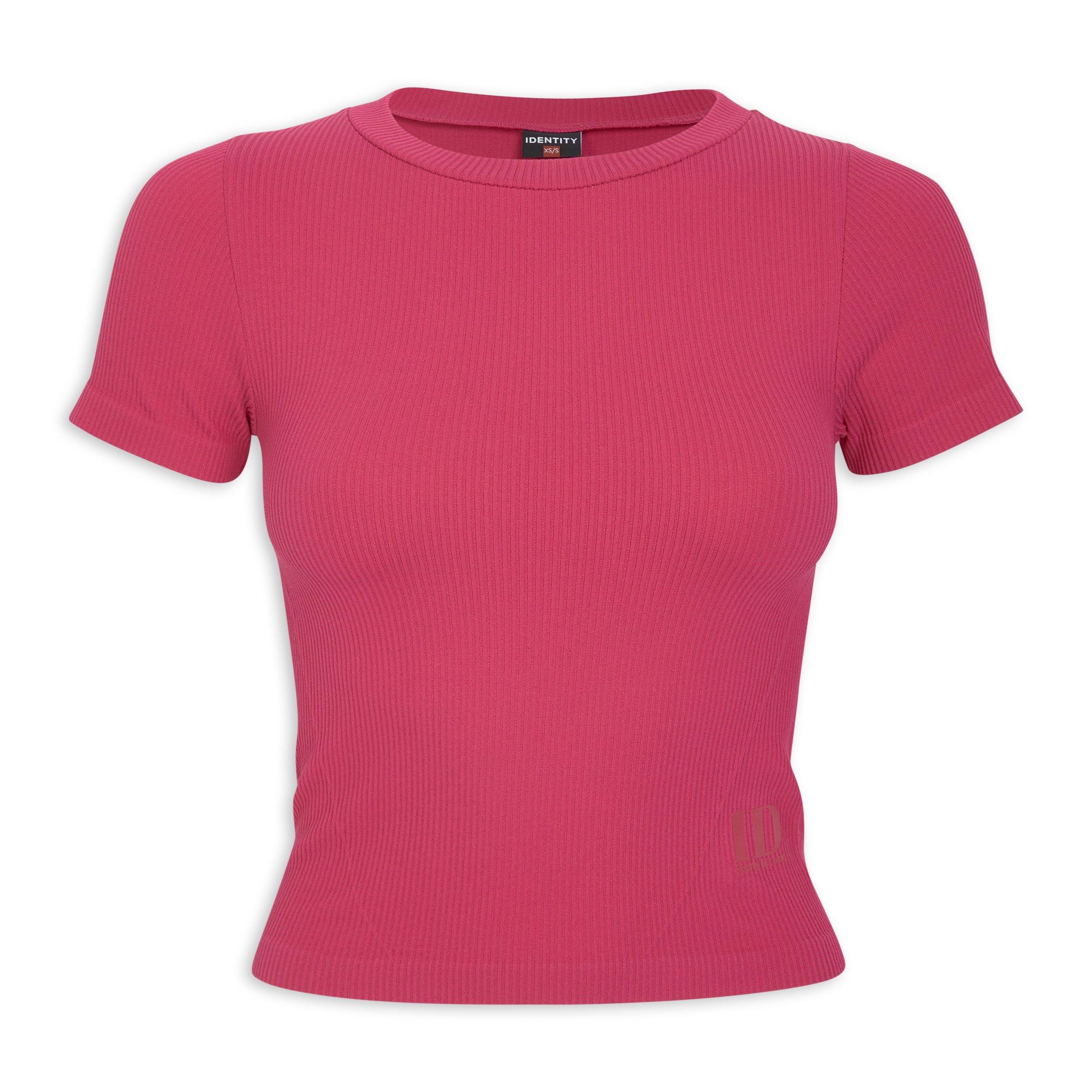Pink Seamless Crop Top (3214078) | Identity