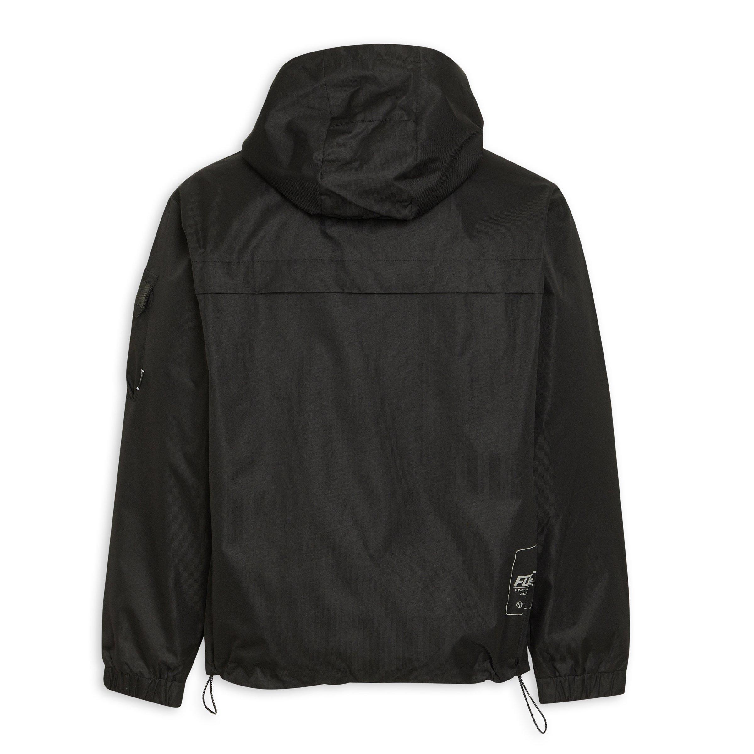 Black Utility Windbreaker Jacket (3214203) | Fuel