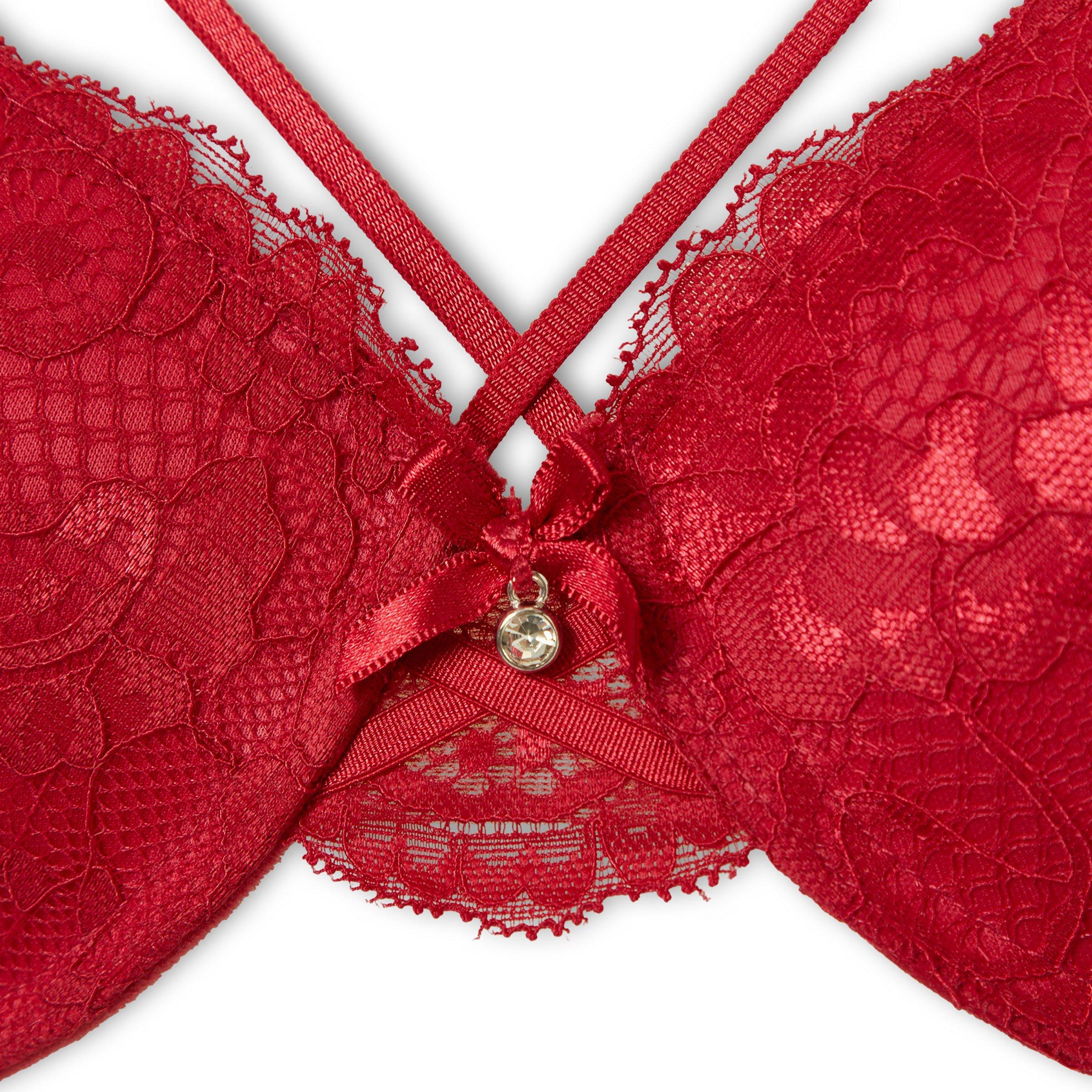 2-pack Red and Navy Push Up Bras (3214853) | Identity
