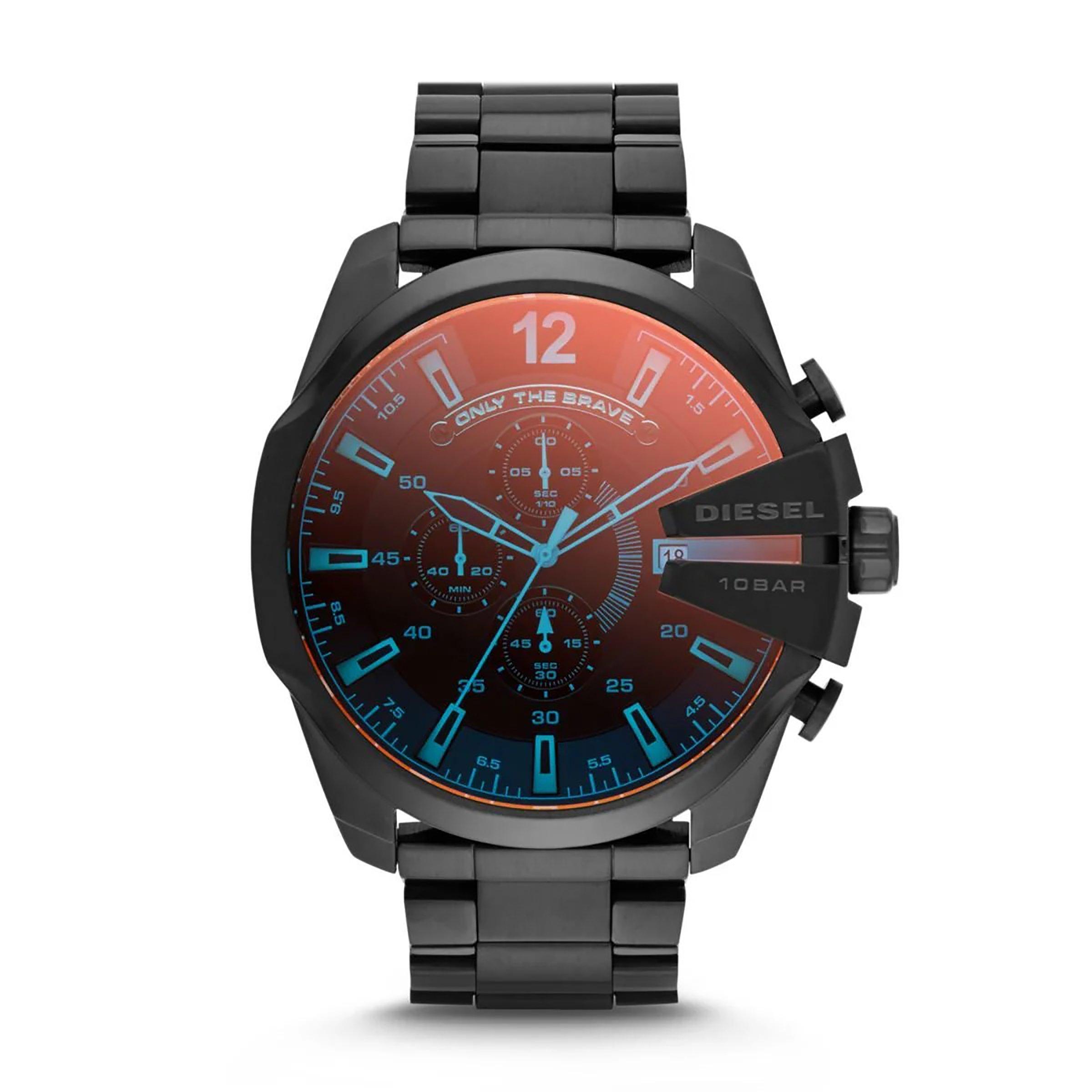 ロサンゼルス Black Mega Chief Iridescent Watch (3214945) | Diesel
