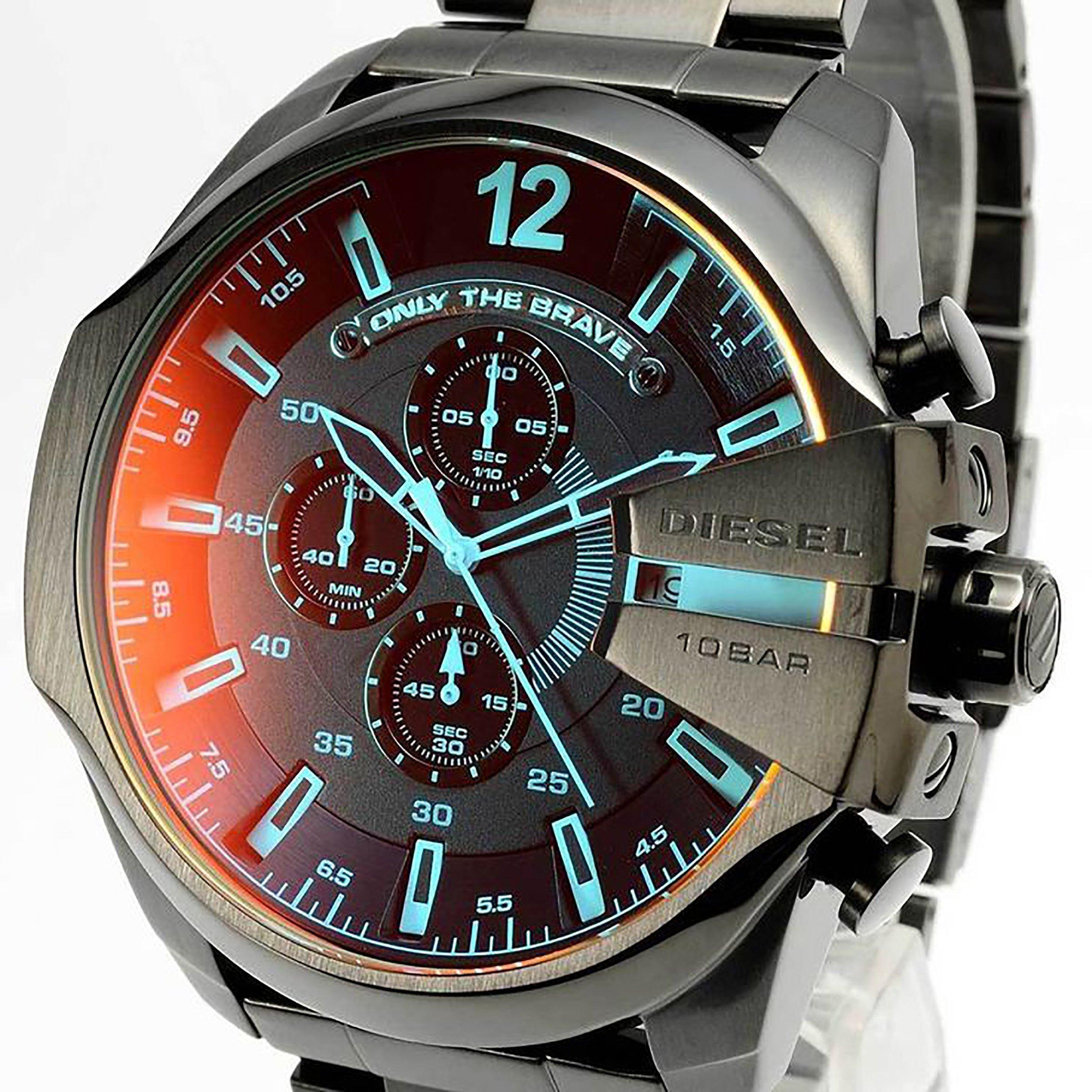 Black Mega Chief Iridescent Watch (3214945) | Diesel