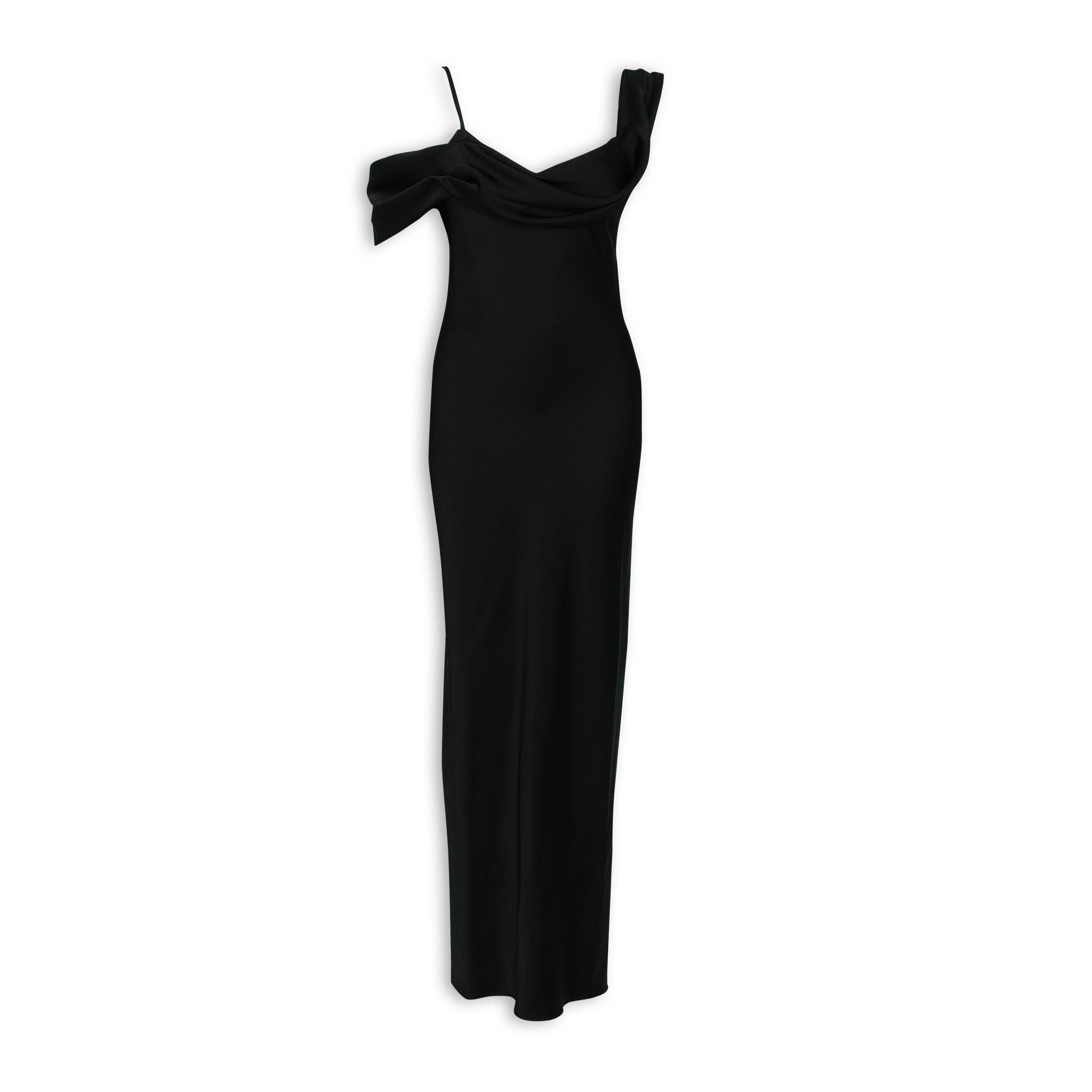 Black Satin Slip Dress (3215227) | RSVP