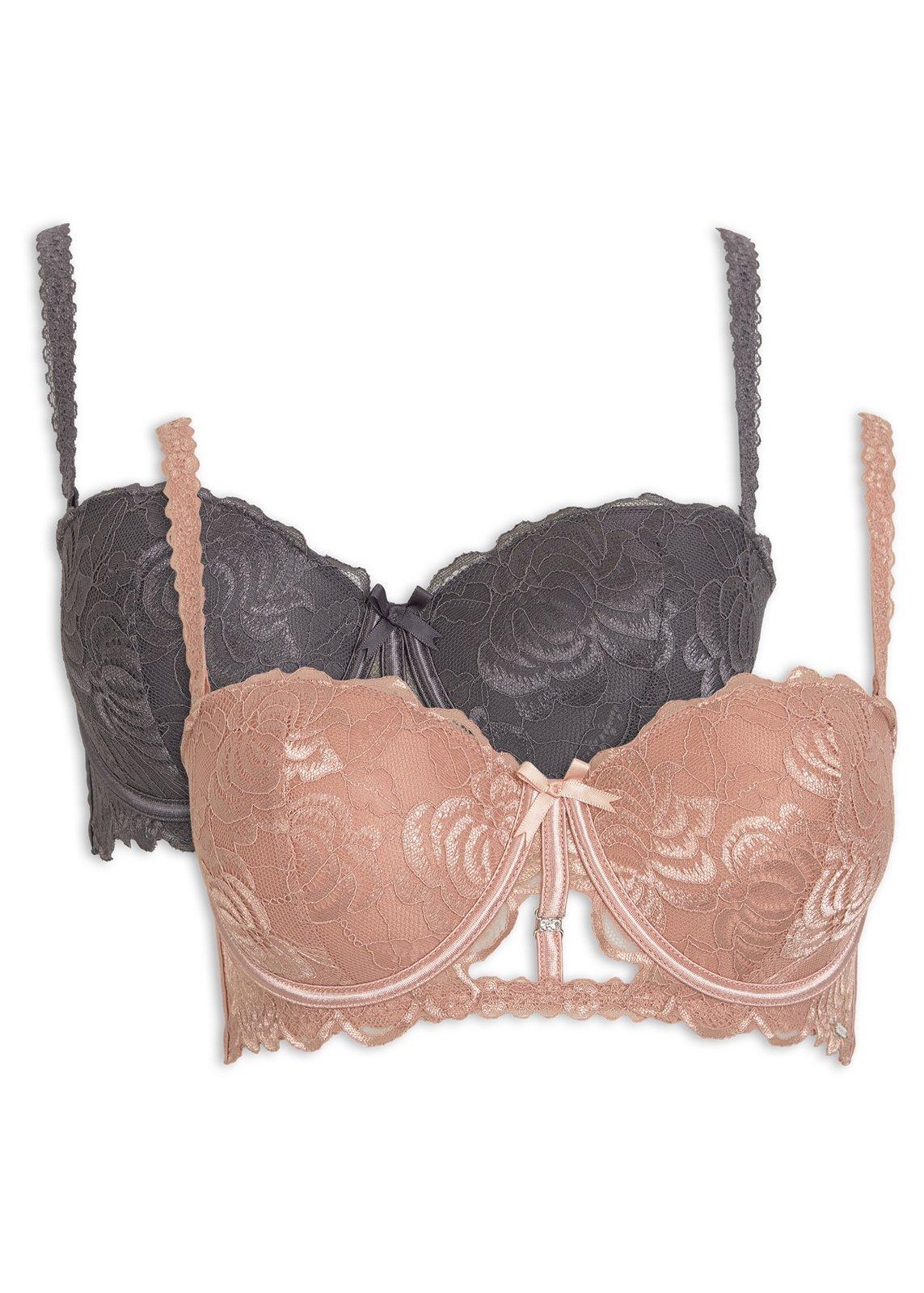 2-pack Beige Stretch Lace Multiway Bras (3215464) | Intrigue