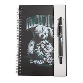 Black Teddy Graphic Notebook and Pen Set
