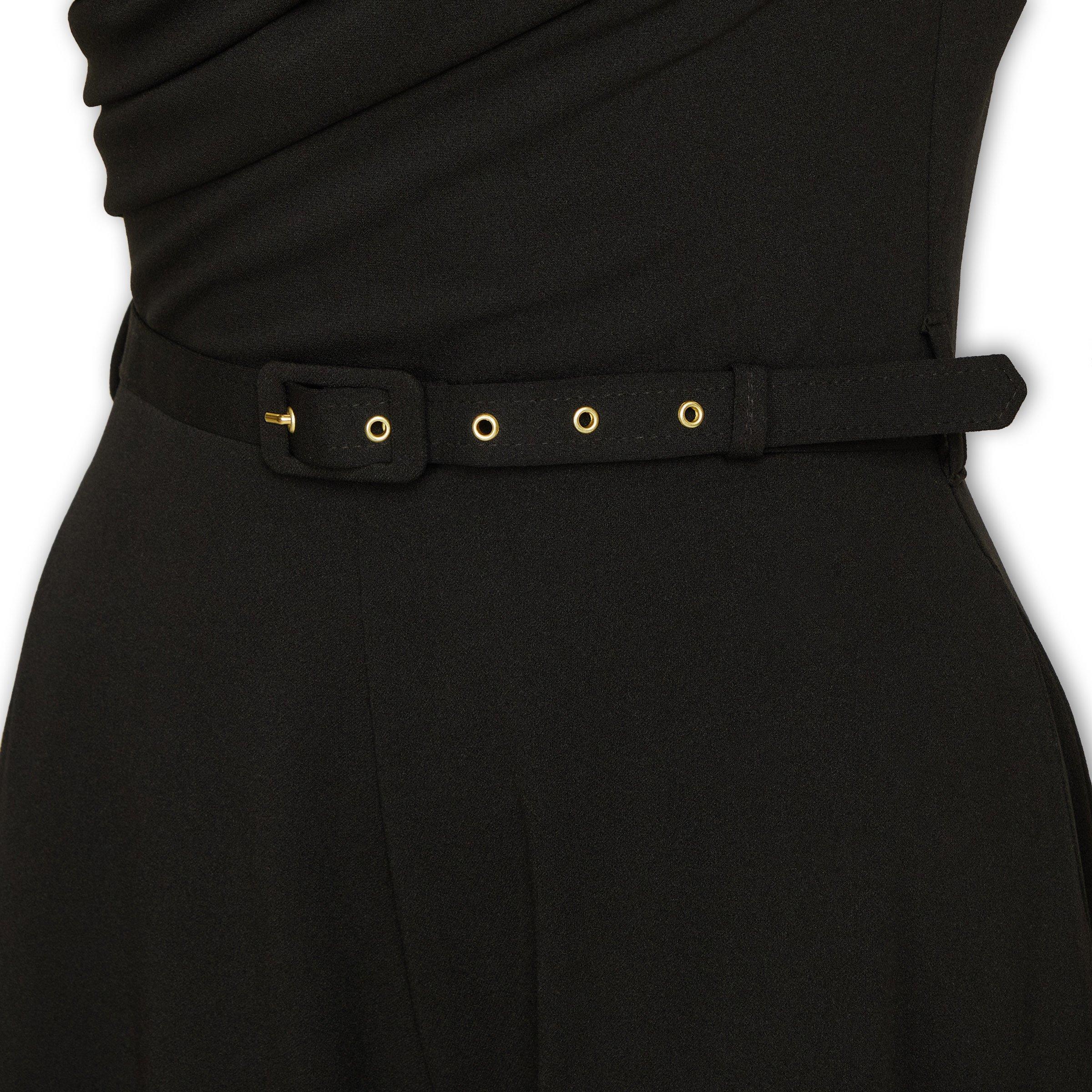 Black Drop Shoulder Jumpsuit (3216282) | X&O Ladies