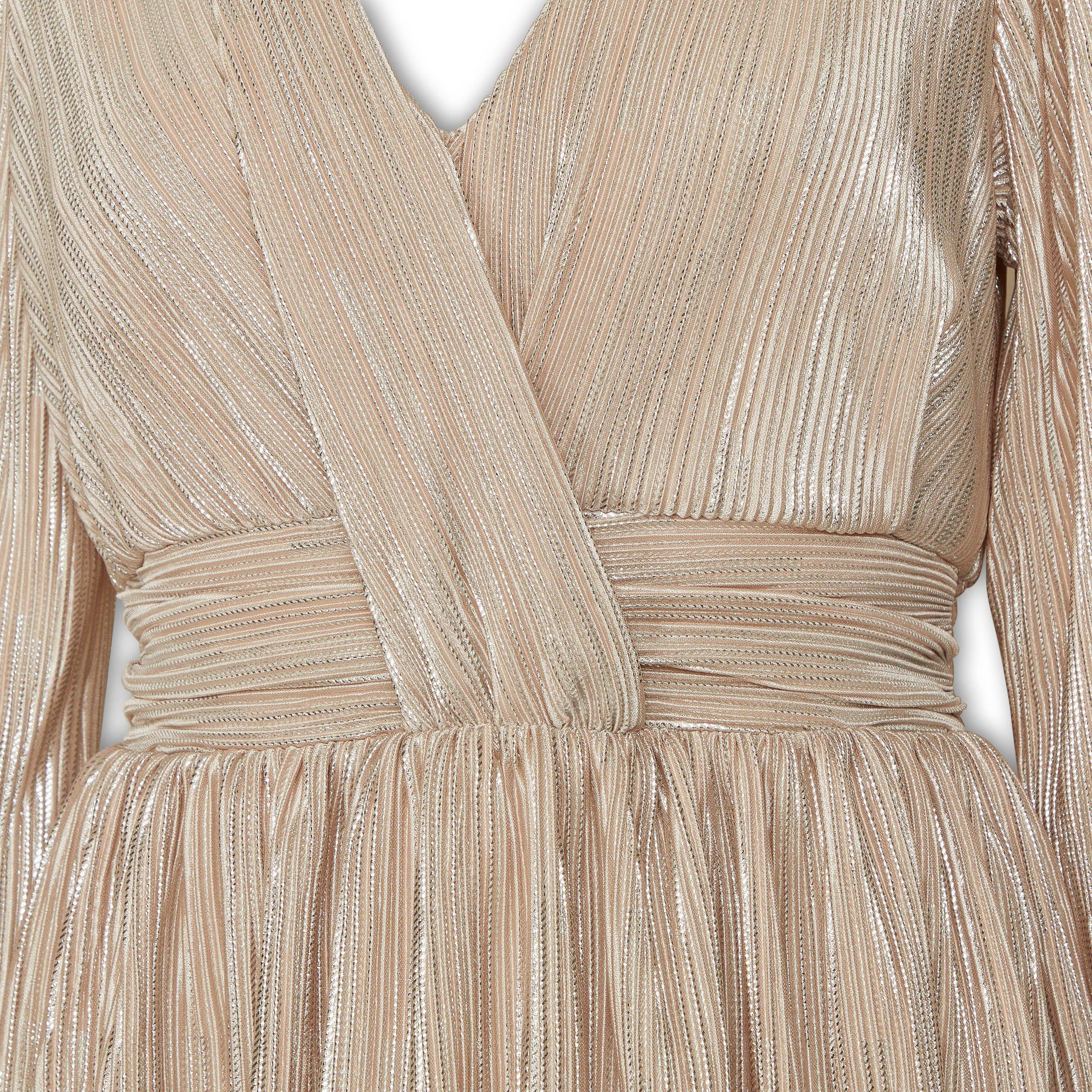 Dusty Pink Plisse Tiered Dress (3216330) | RSVP