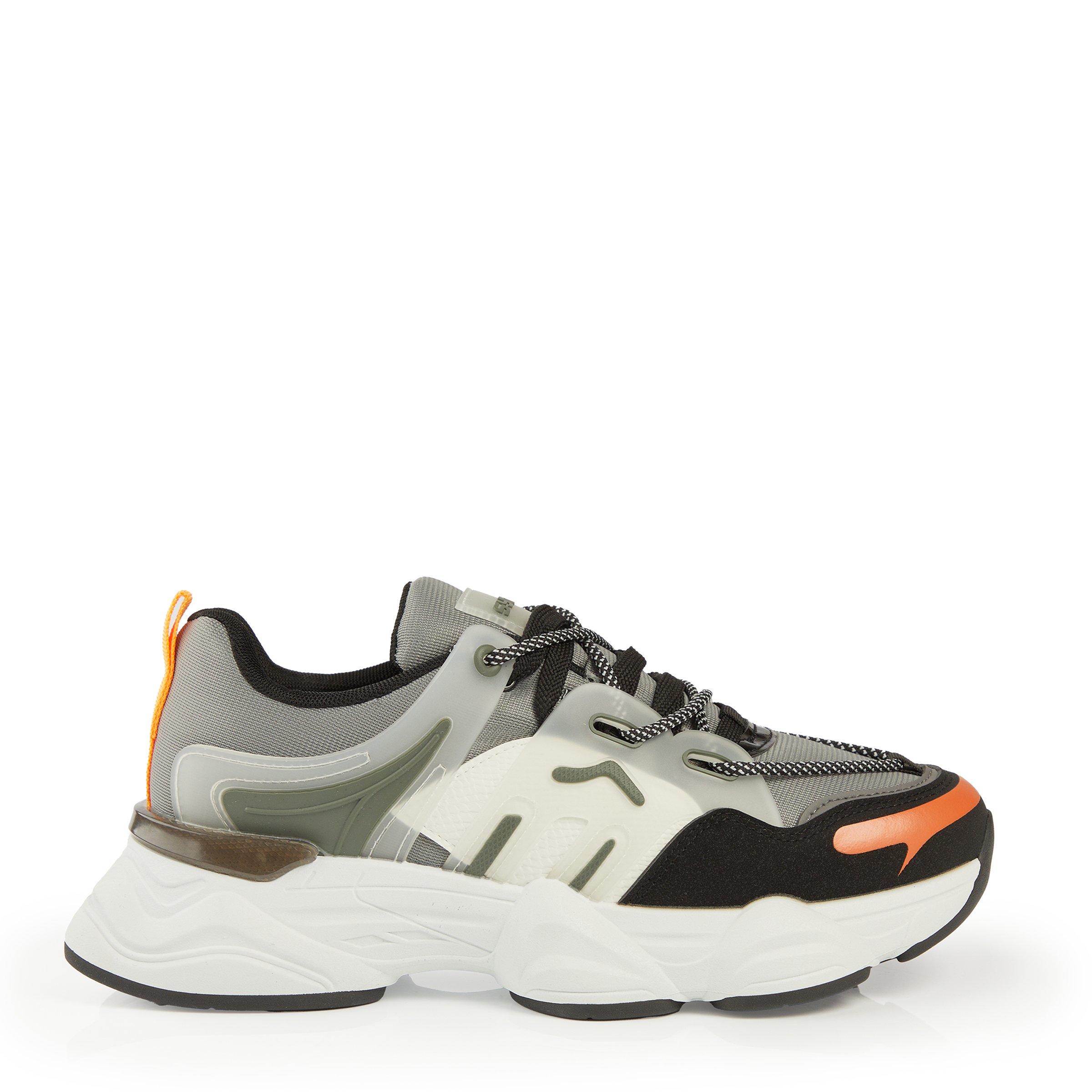Grey Colourblocked Runner Sneakers (3216985) | Identity X Sync