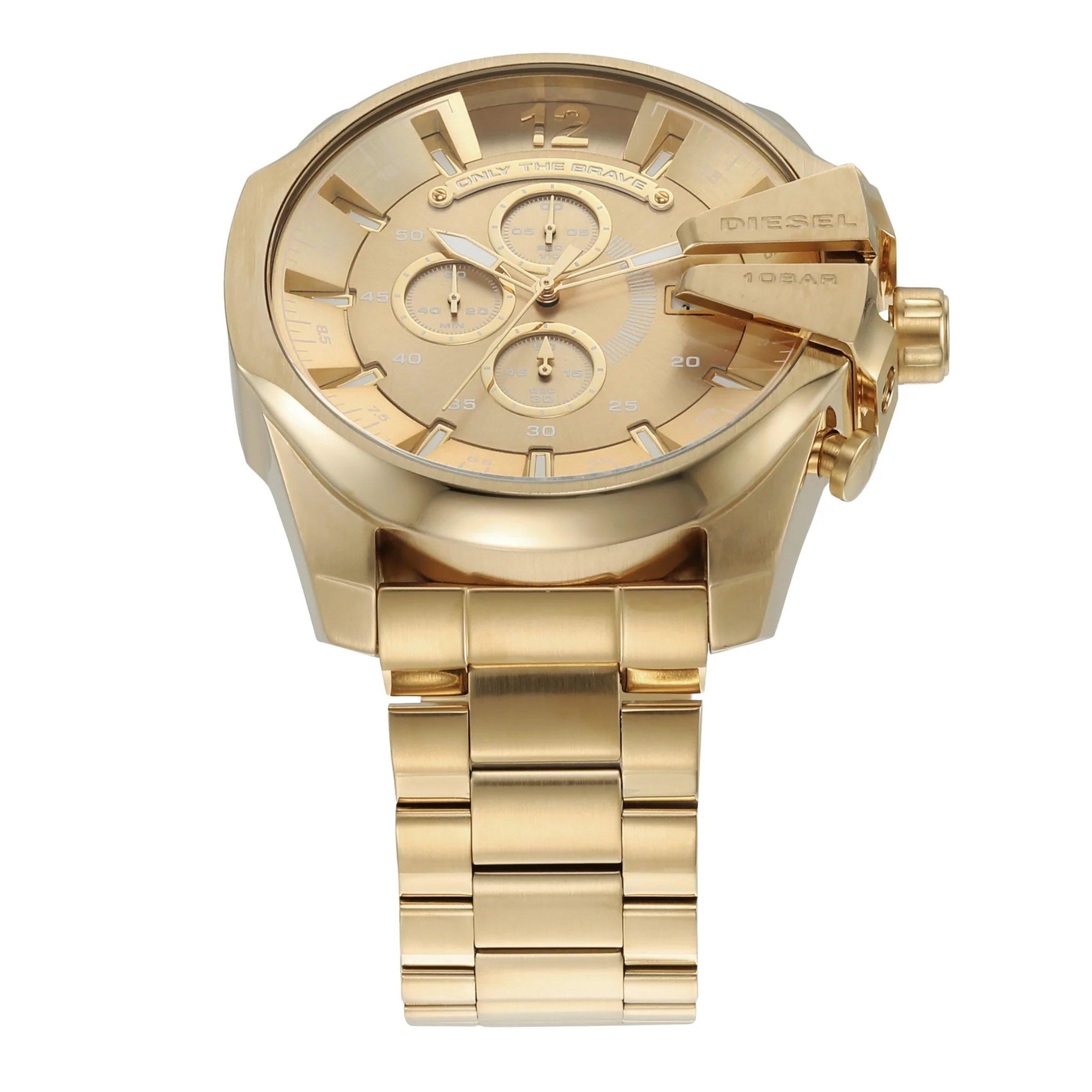 Gold Mega Chief Metal Watch (3217770) | Diesel