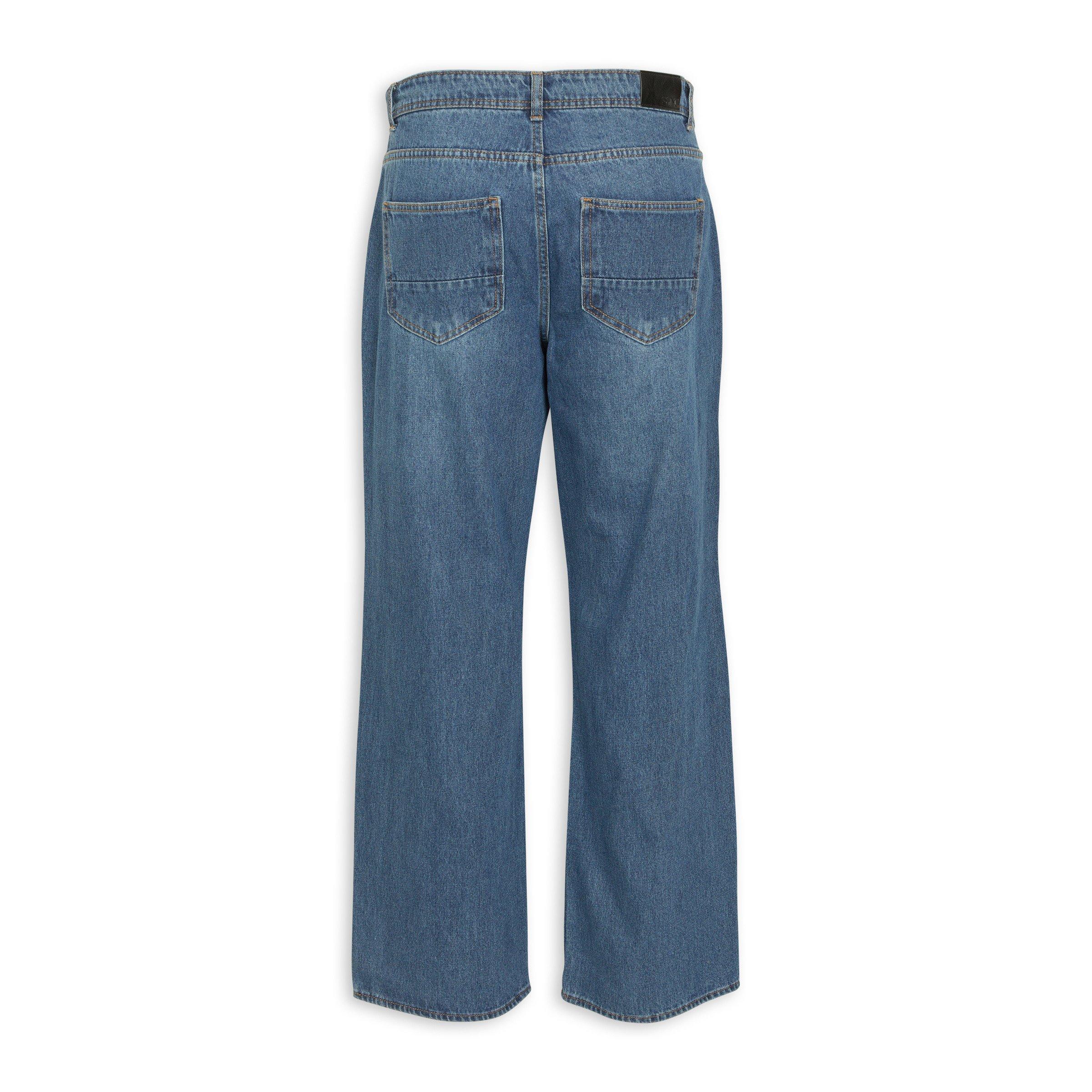 Indigo Blue Baggy Fit Jeans (3218271) | Identity X Sync
