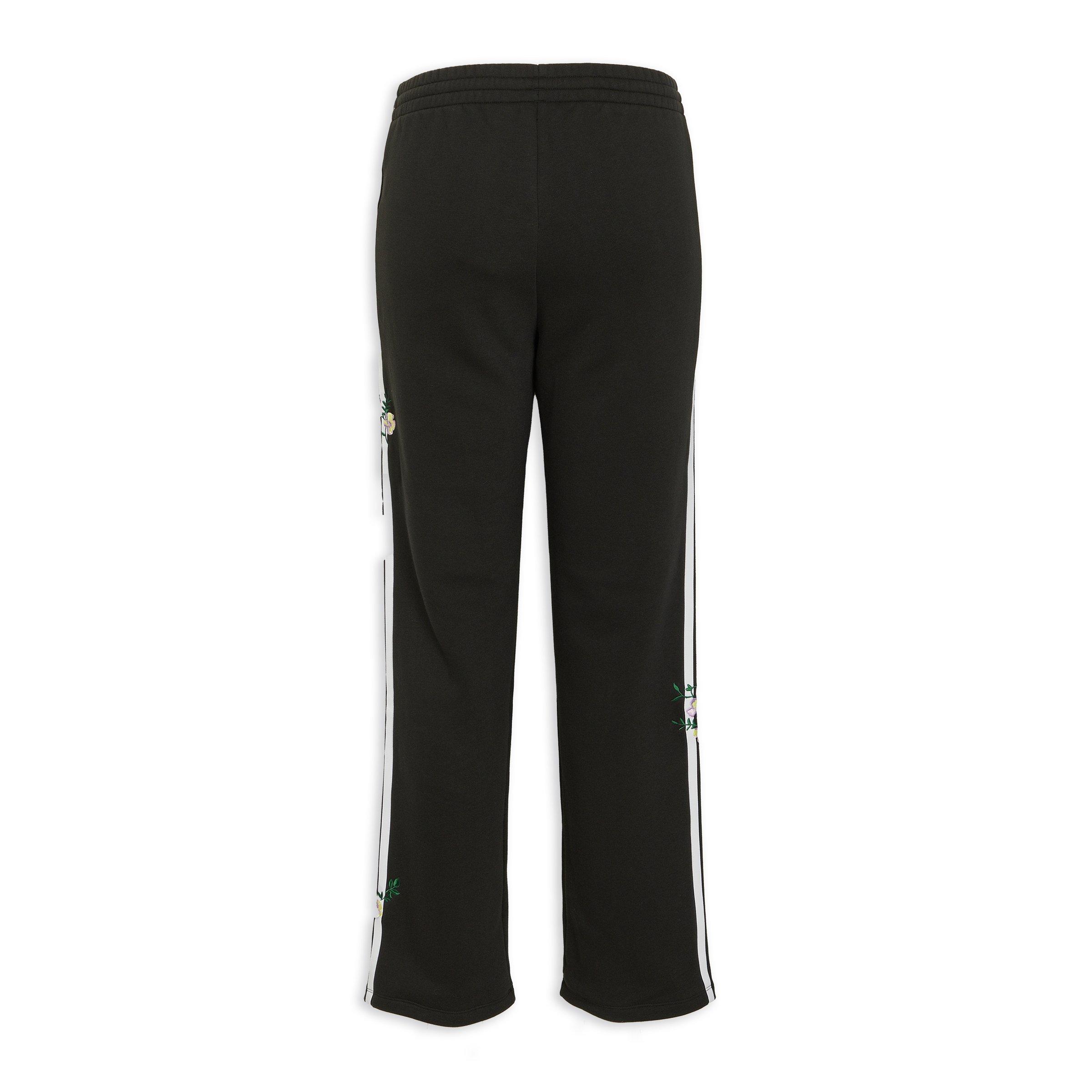 Black Embroidered Flower Pants (3218296) | Adidas
