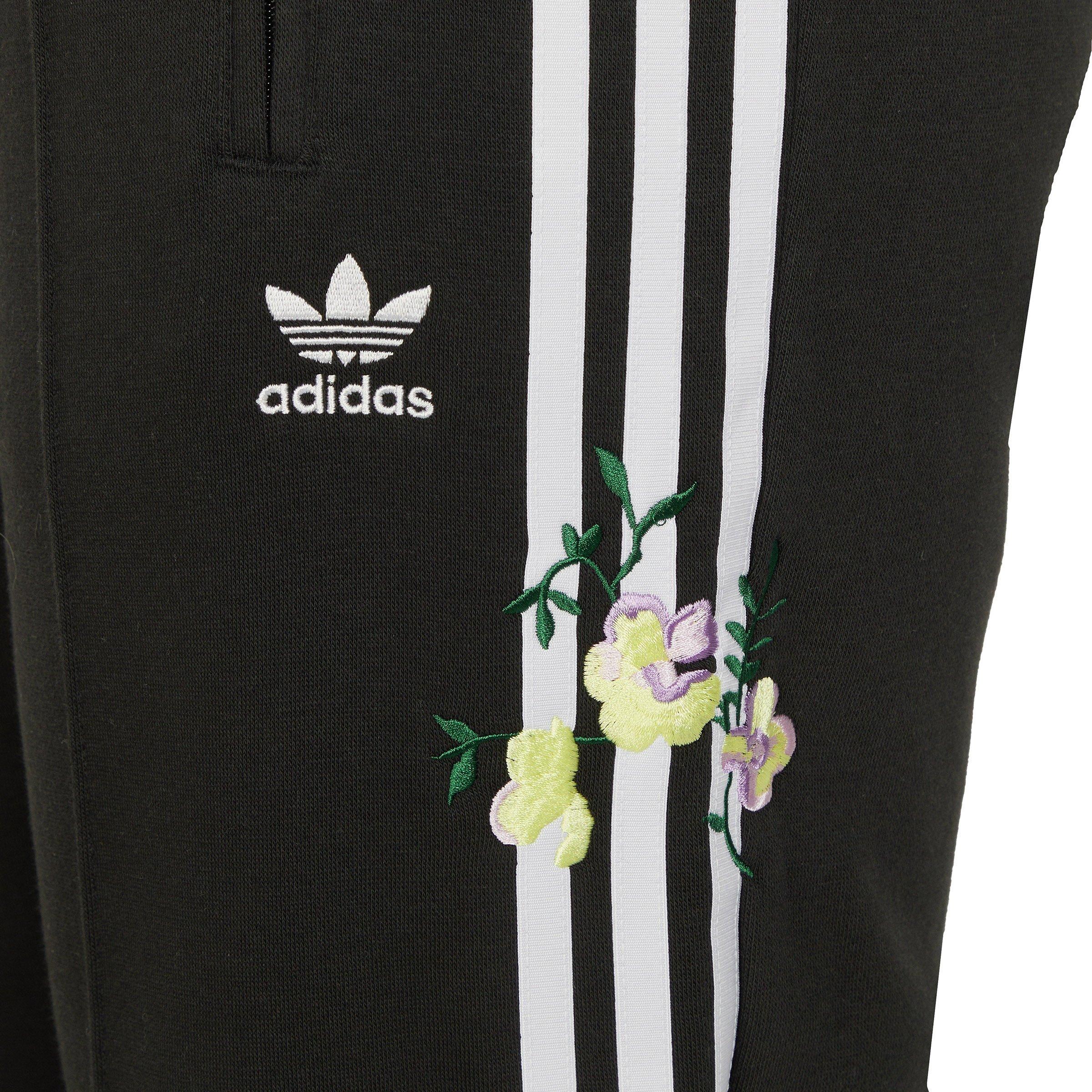 Black Embroidered Flower Pants (3218296) | Adidas