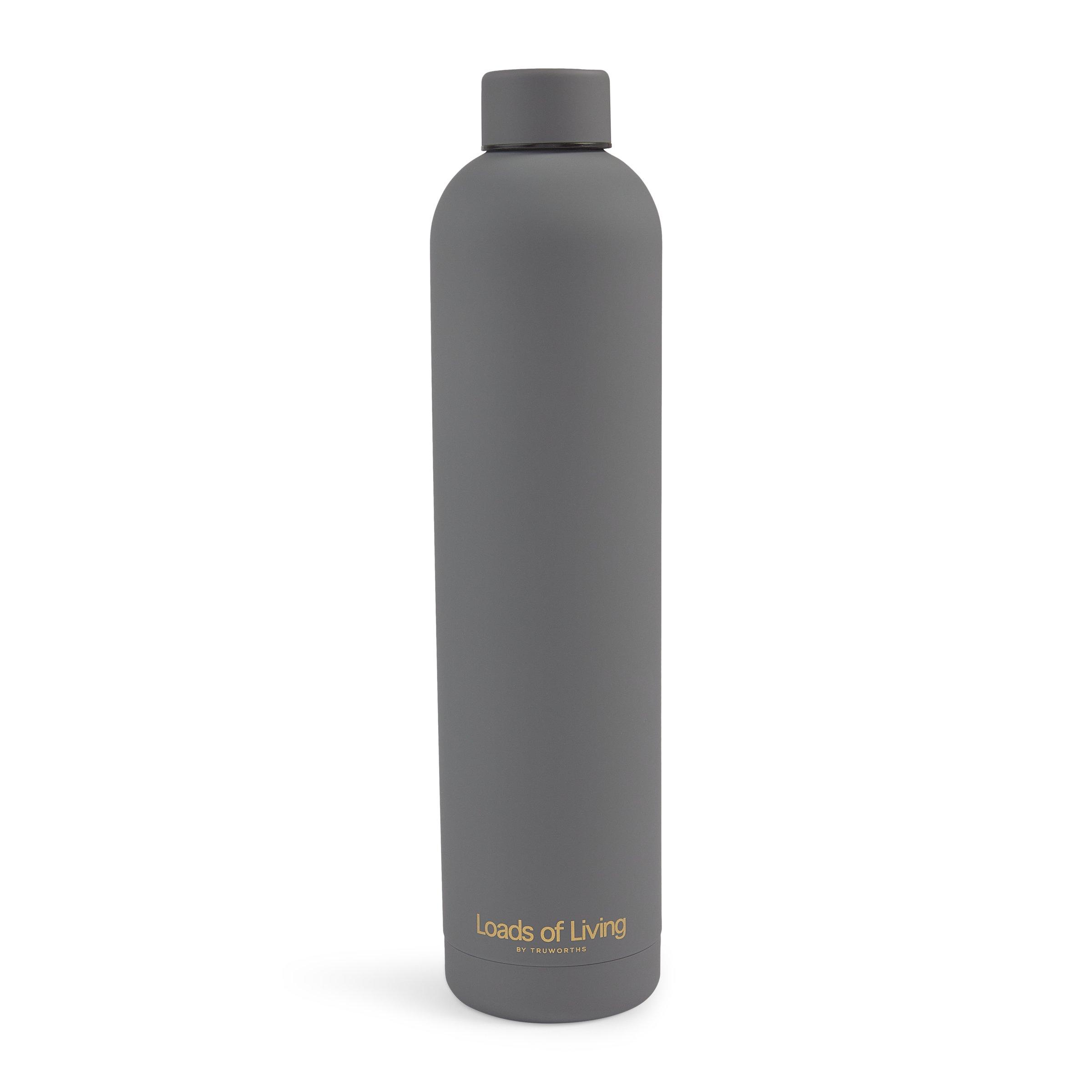 Grey Steel Water Bottle (3218435) | Loads of Living