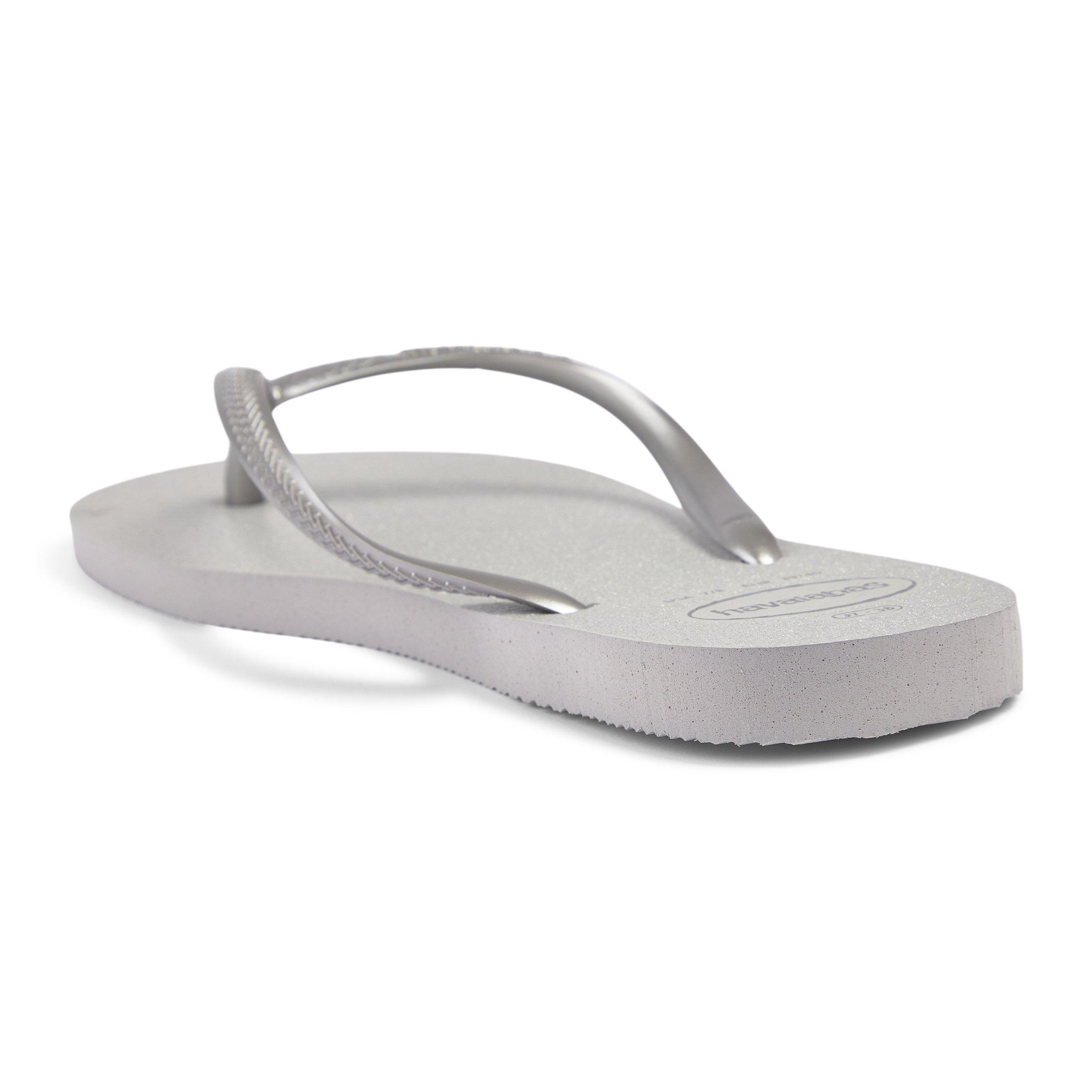 Silver Slim Gloss Flip Flop (3218574) | Havaianas