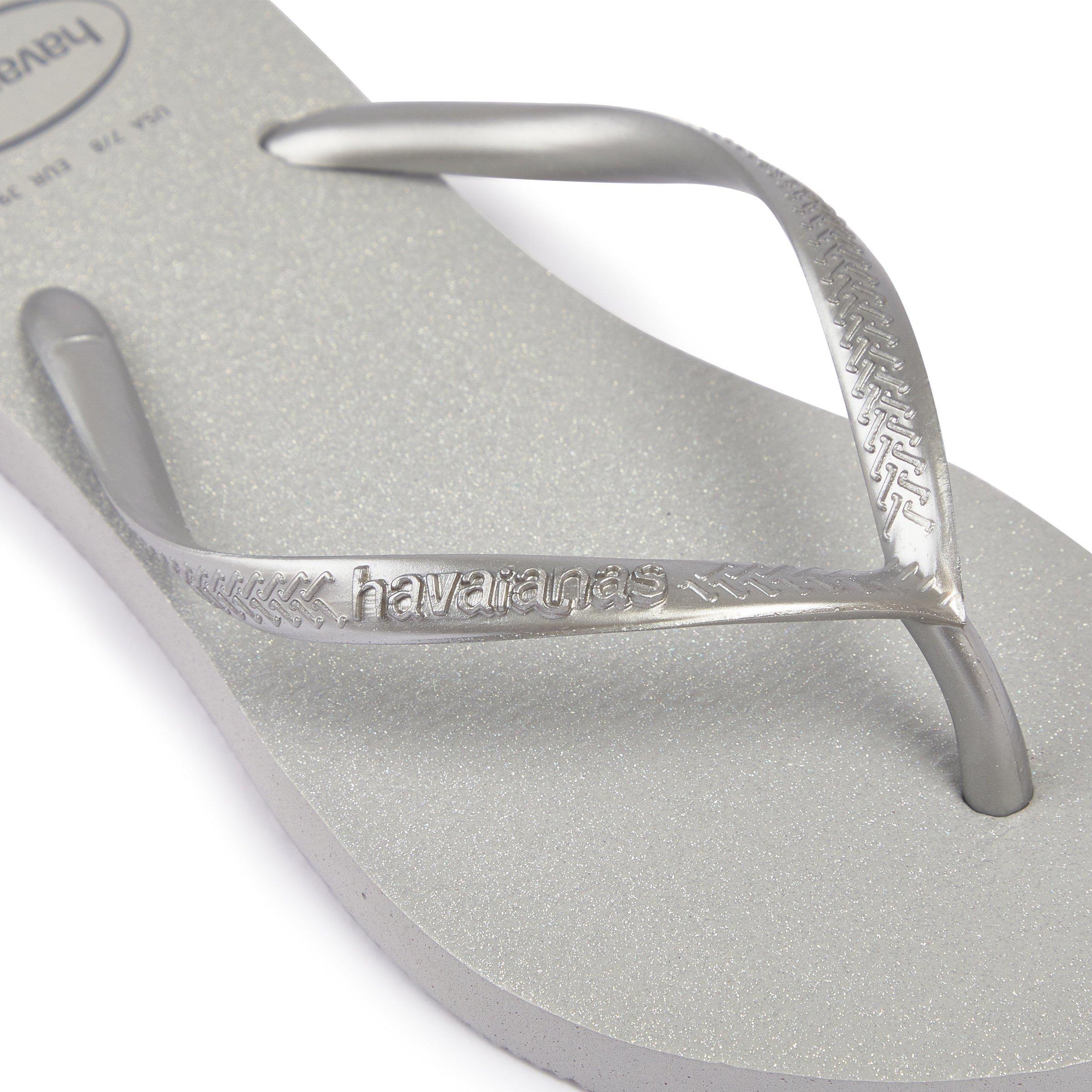 Silver Slim Gloss Flip Flop (3218574) | Havaianas