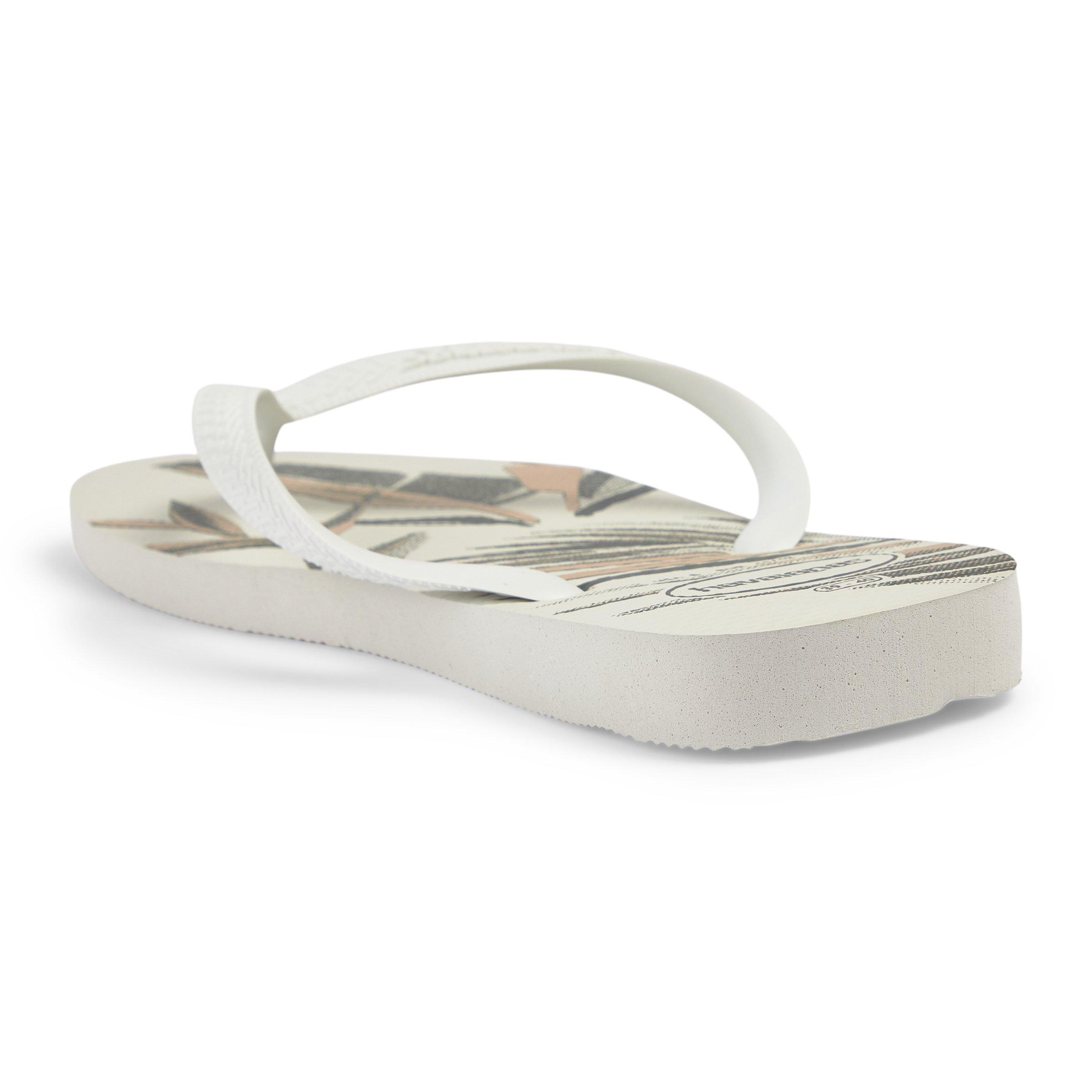 White Aloha Flip Flops (3218575) | Havaianas