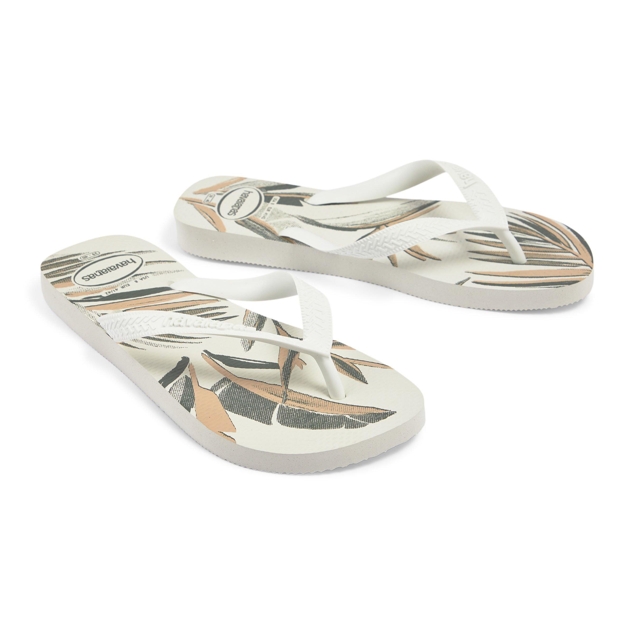 White Aloha Flip Flops (3218575) | Havaianas