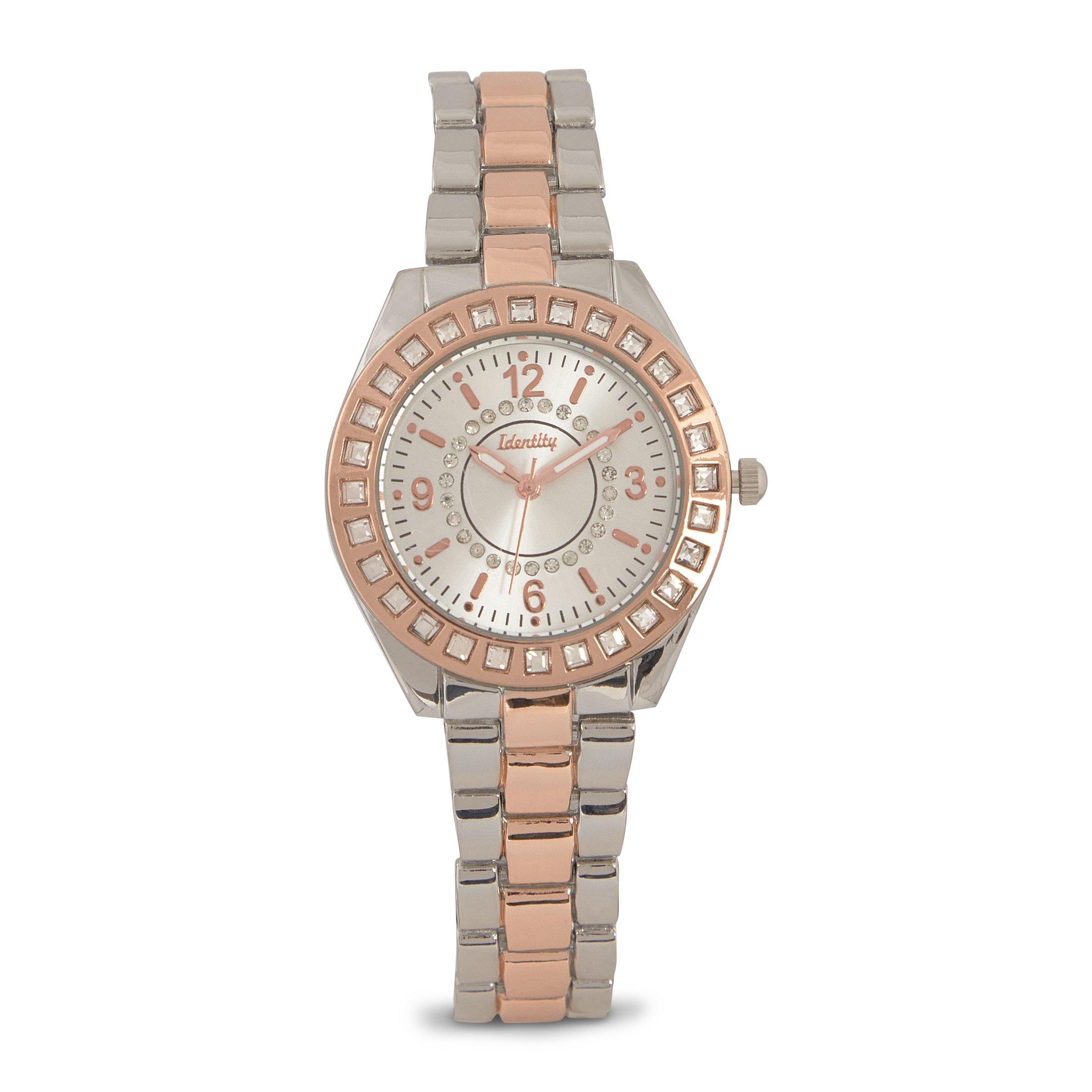 Silver and Rose Gold Link Watch (3218969) | Identity