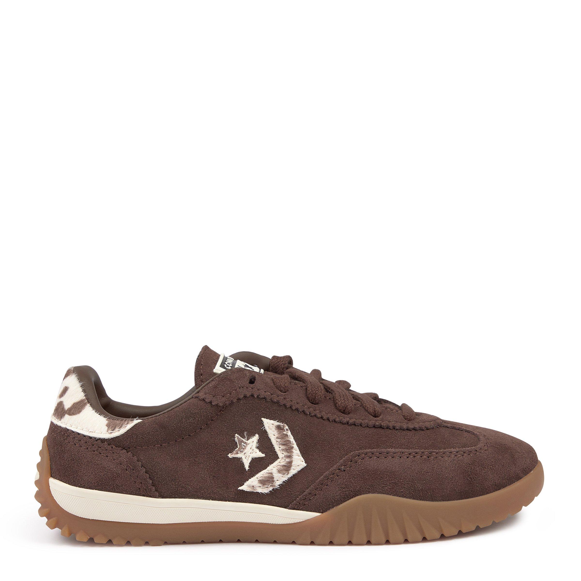 Brown Run Star Trainer Pony Hair Sneakers (3219201) | Converse