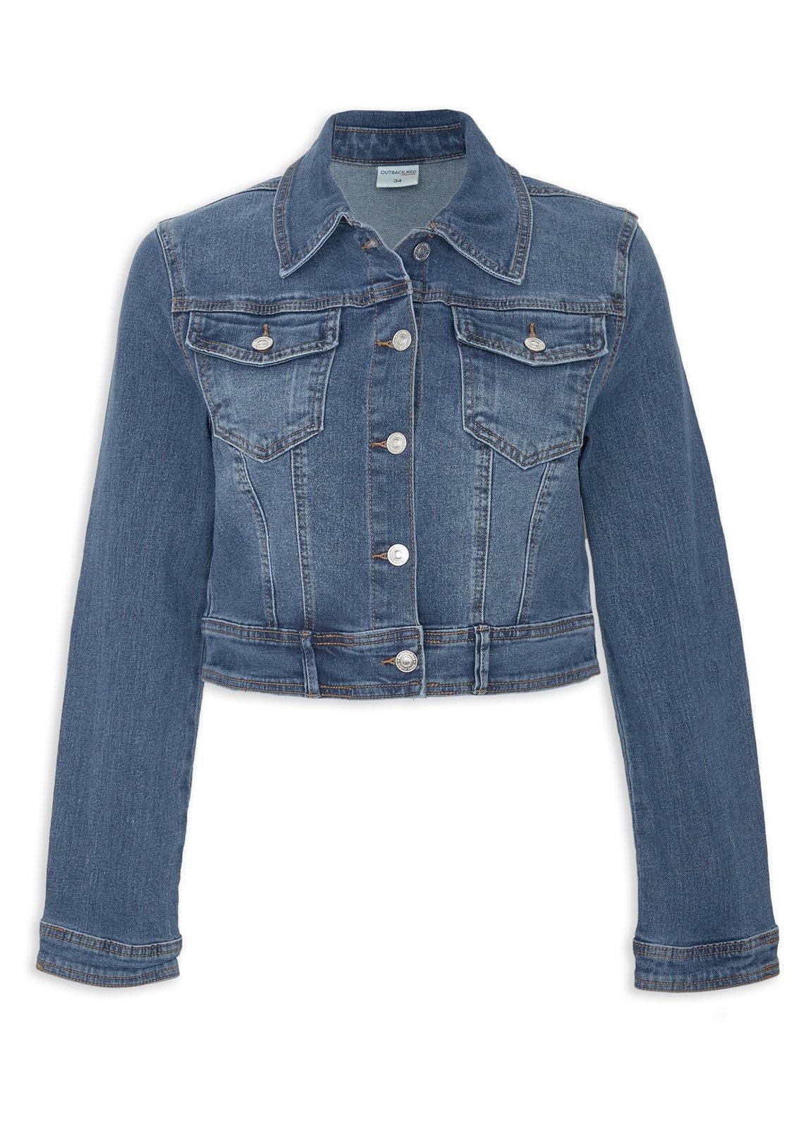 Cropped Blue Denim Jacket (3219580) | OUTBACK RED
