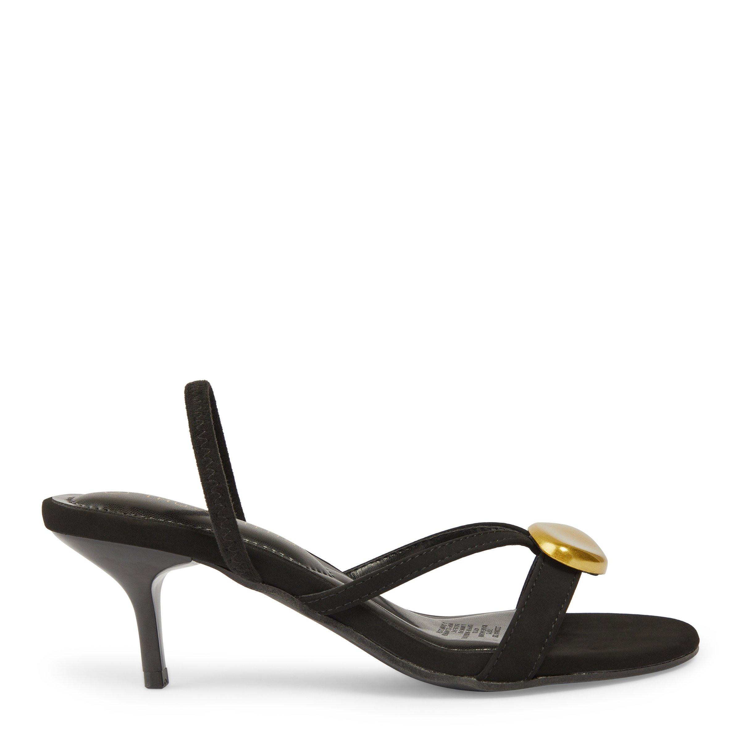 Black Mule Heels with Gold Trim (3220044) | Truworths