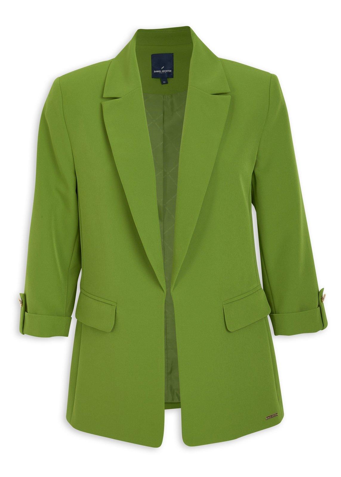Green Relaxed Blazer with Flap Pockets (3220461) | Daniel Hechter