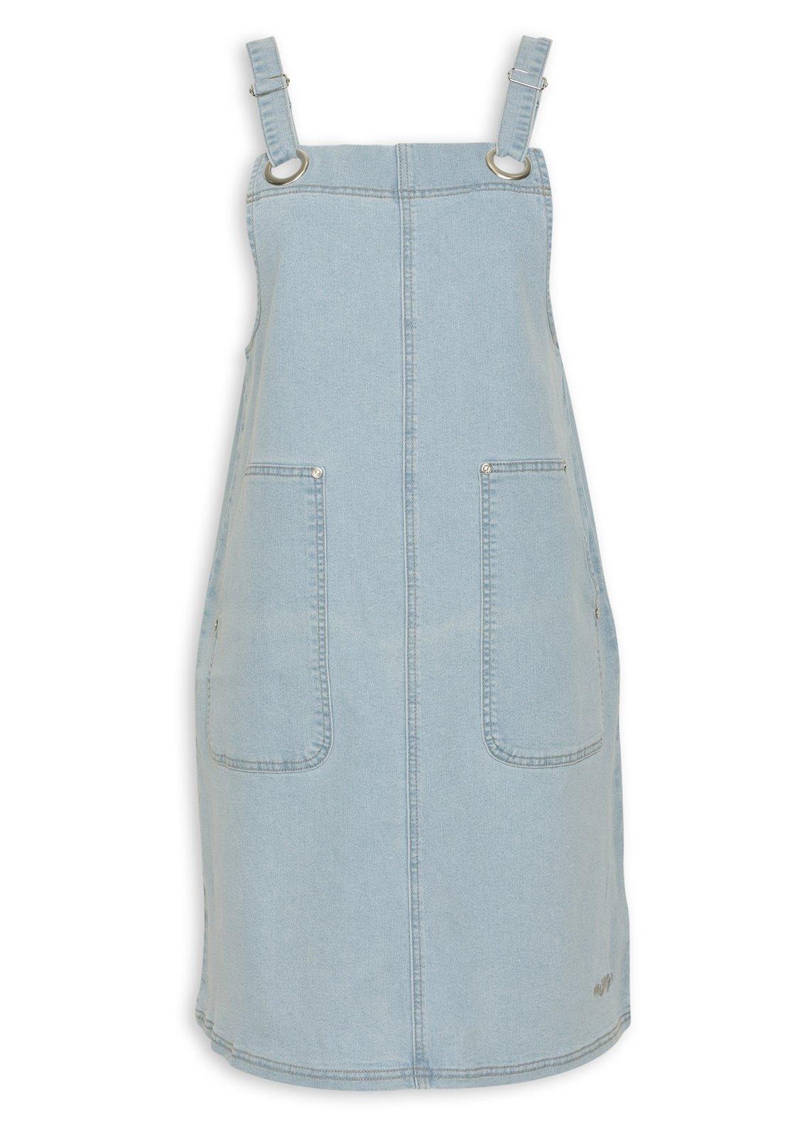 Light Blue Denim Pinafore (3220472) | Hey Betty