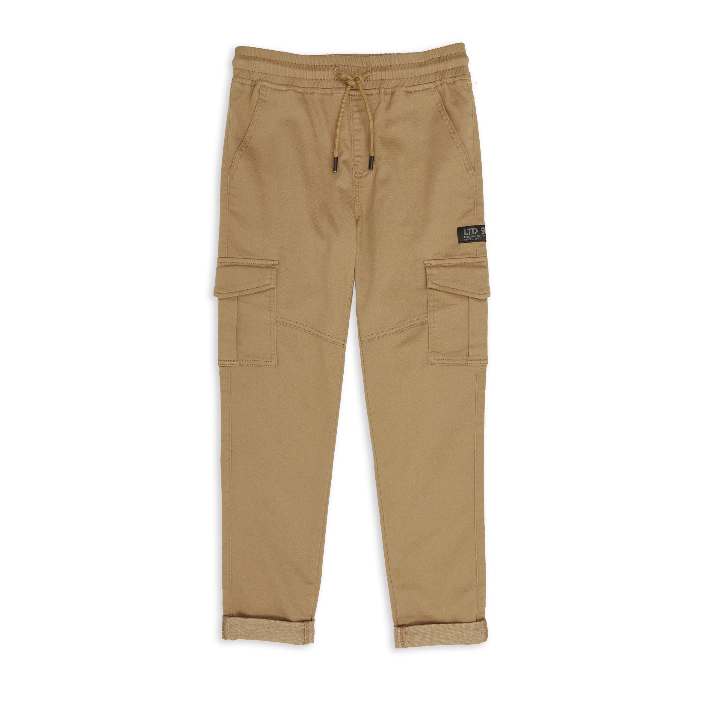 Boys Brown Cargo Pants (3220567) | LTD Kids