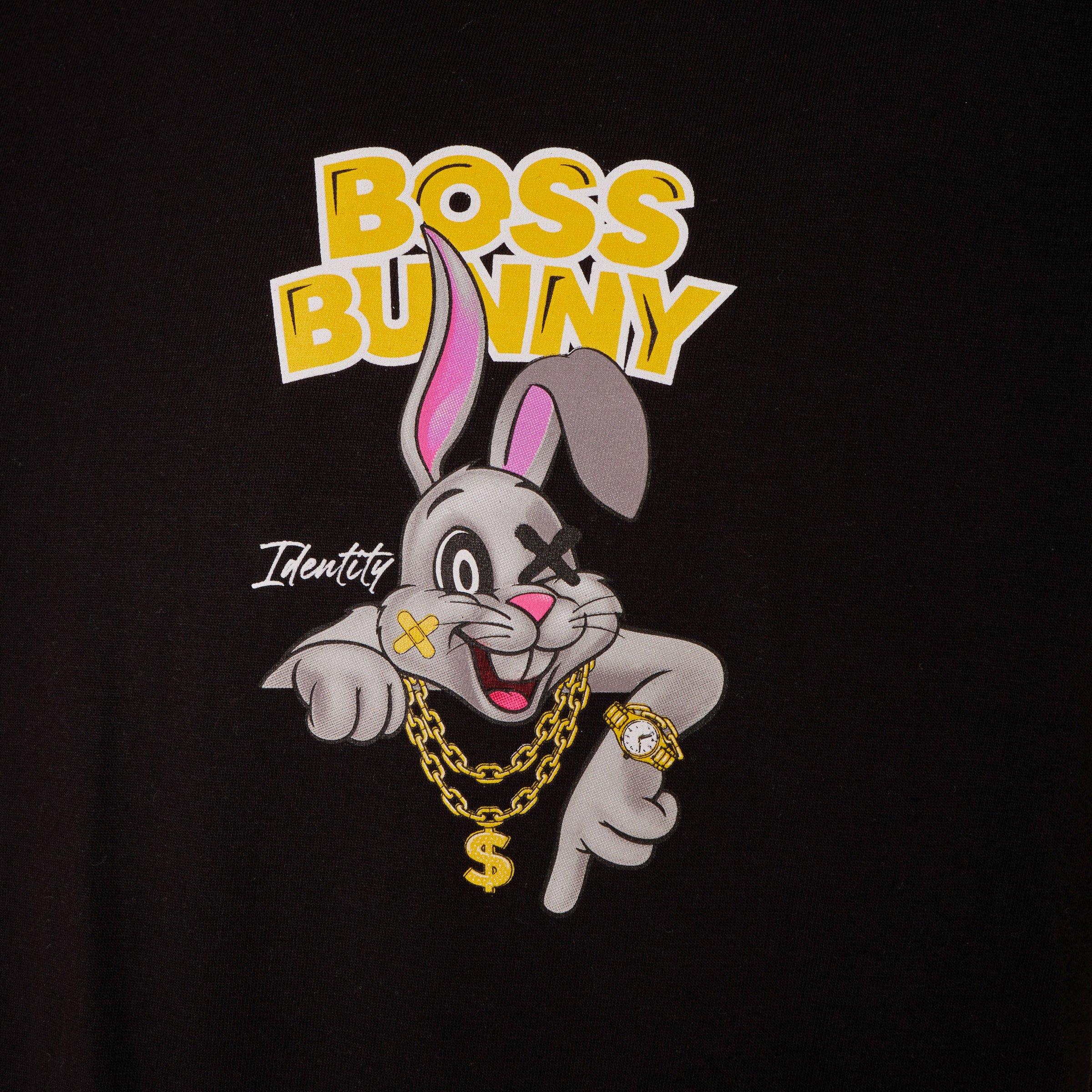 Black Back and Front Print T-shirt (3220790) | Identity