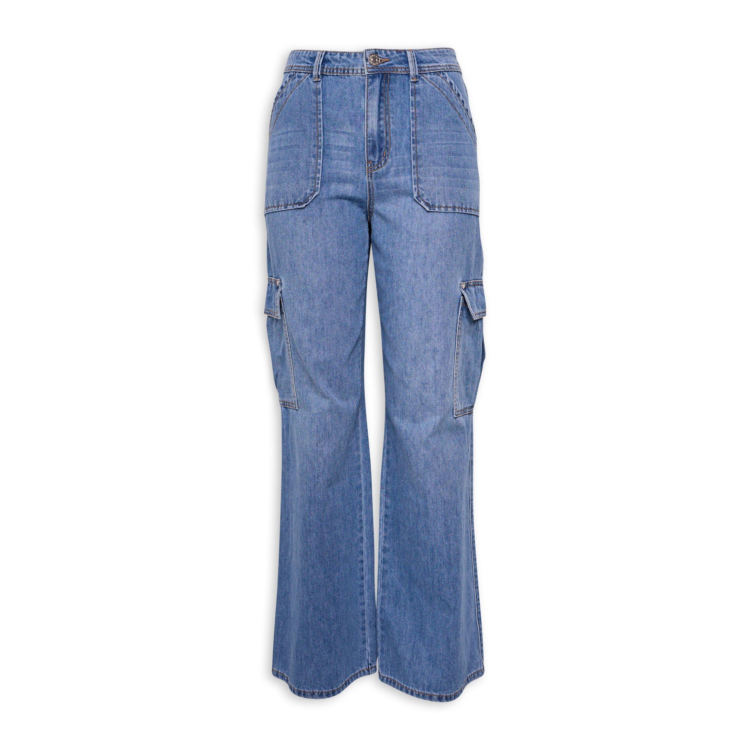 Blue Utility Wide Leg Jeans (3221114) | OUTBACK RED