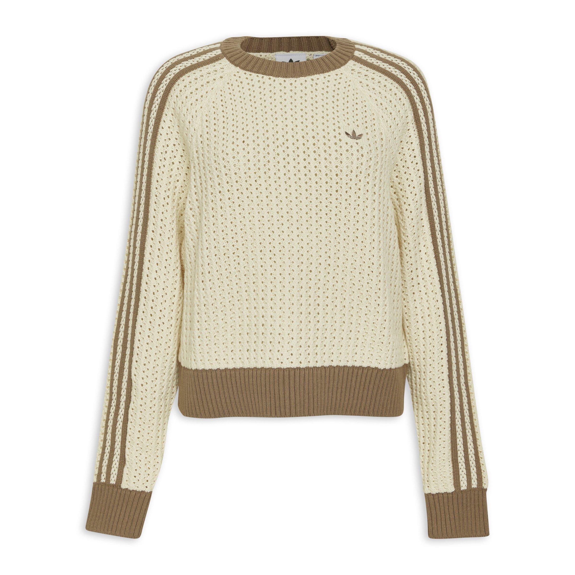 トップス UNUSED 3G crew neck mesh knit Cream Adicolor Knitted Crew Sweatshirt (3221611) | Adidas