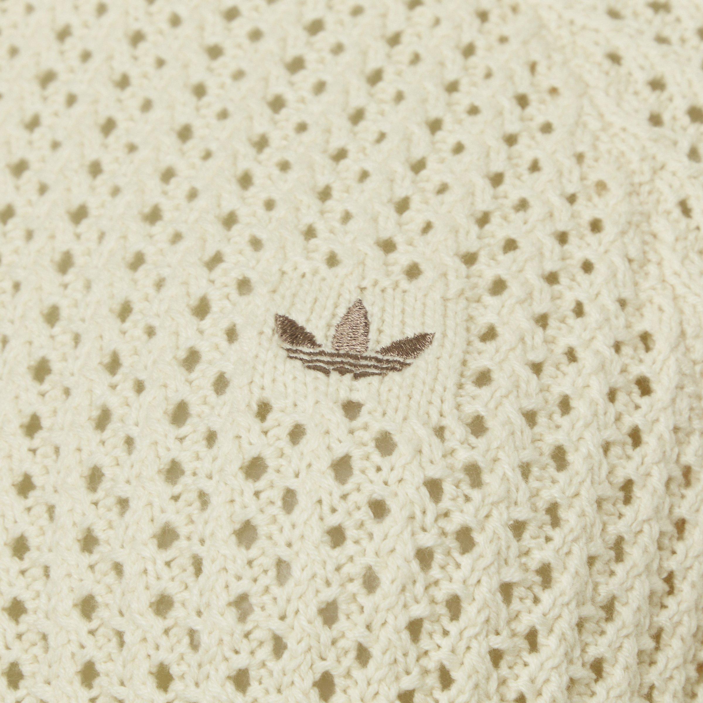 Cream Adicolor Knitted Crew Sweatshirt (3221611) | Adidas