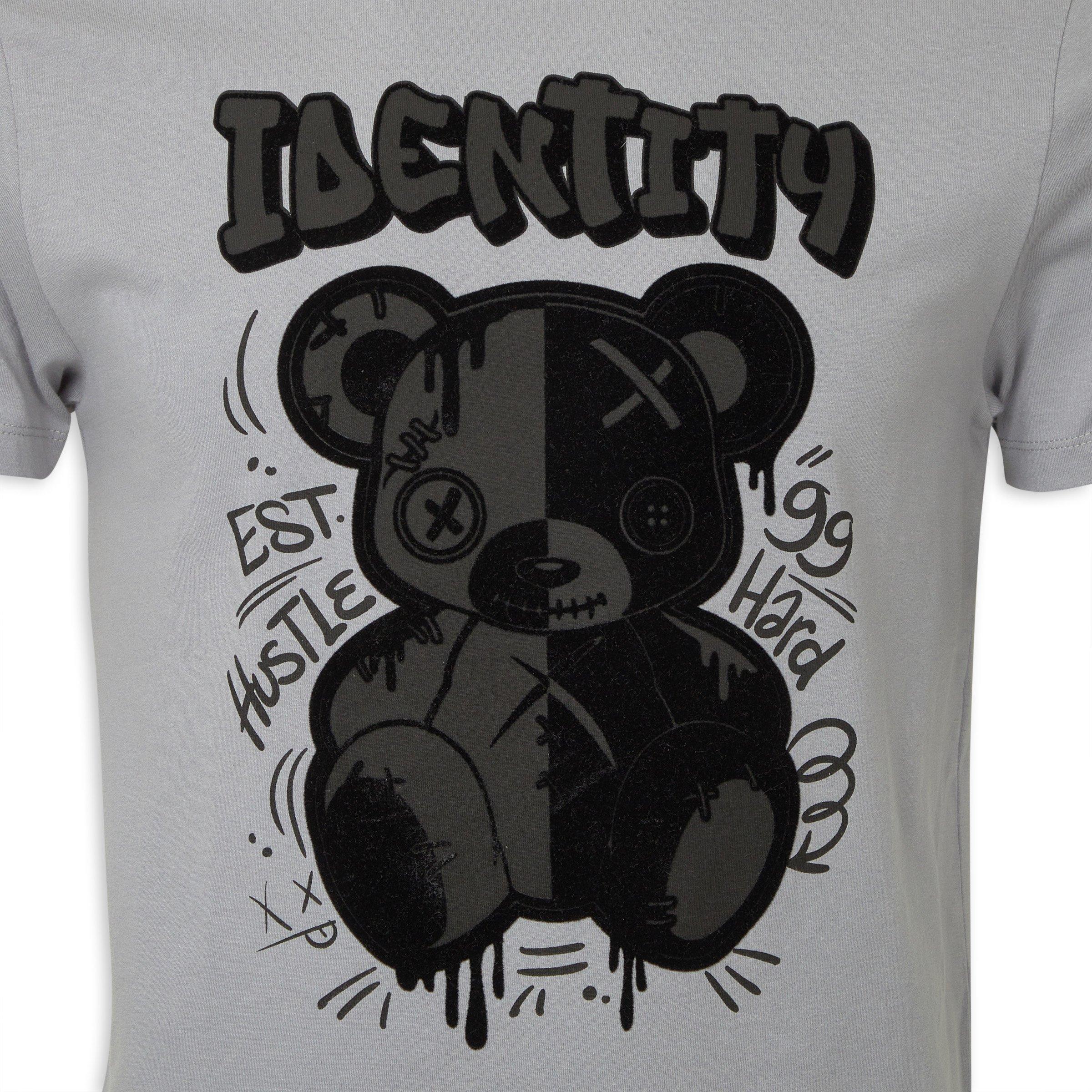 アイデンティティ　15p Grey Graphic T-shirt (3221655) | Identity