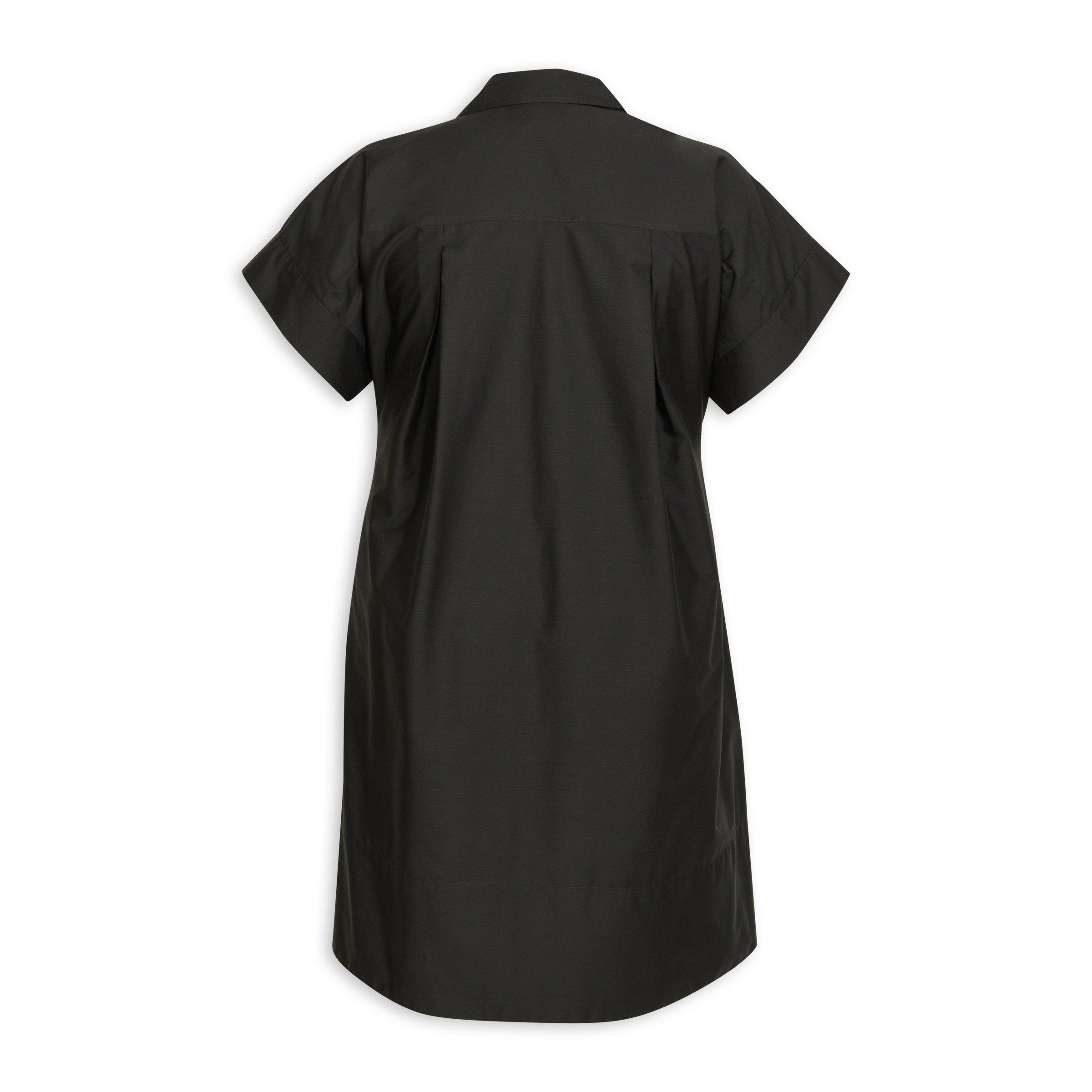 Black Plus Size Trapeze Dress (3221703) | Zeta